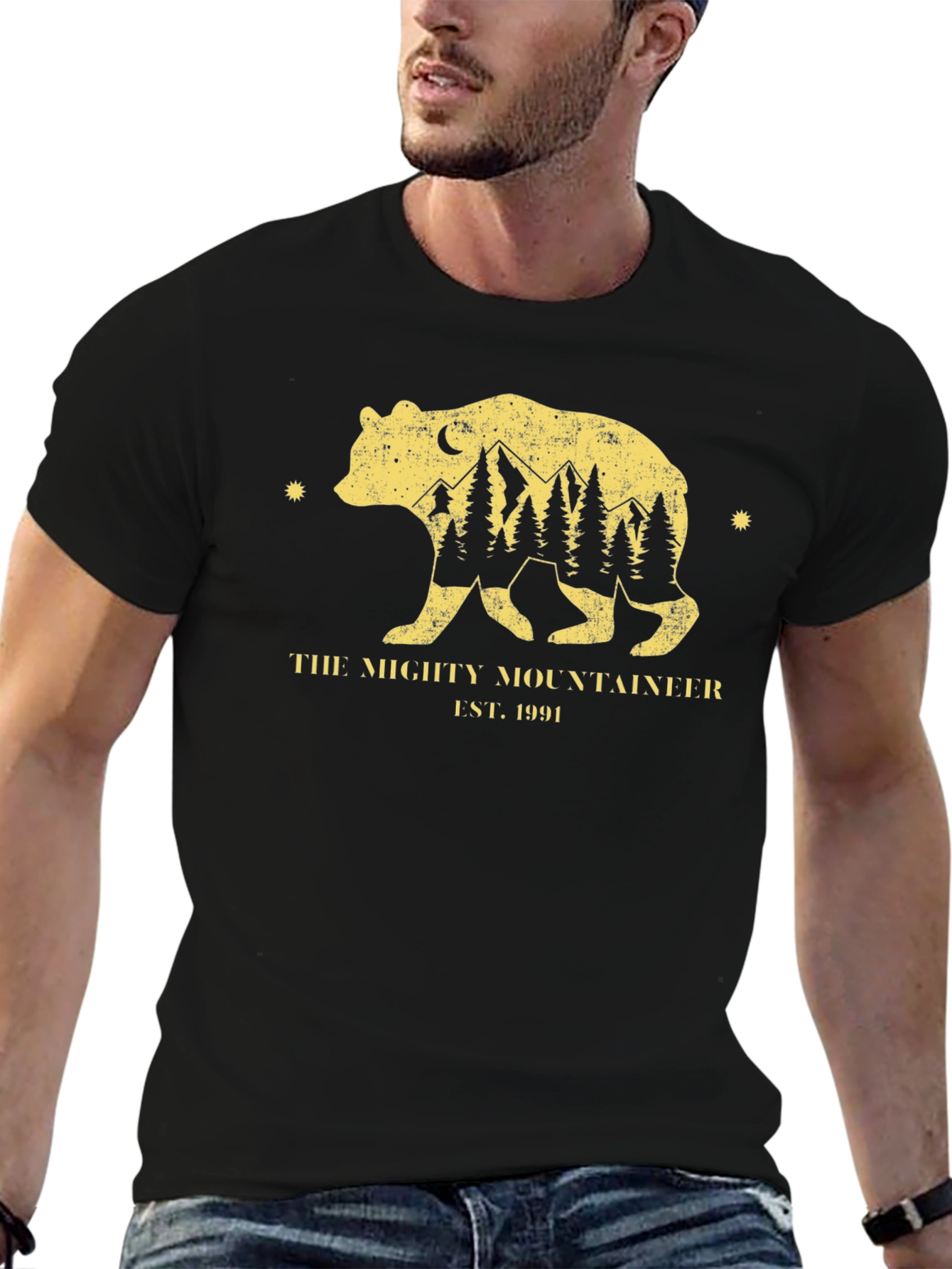 Camiseta Negra The Mighty Mountaineer