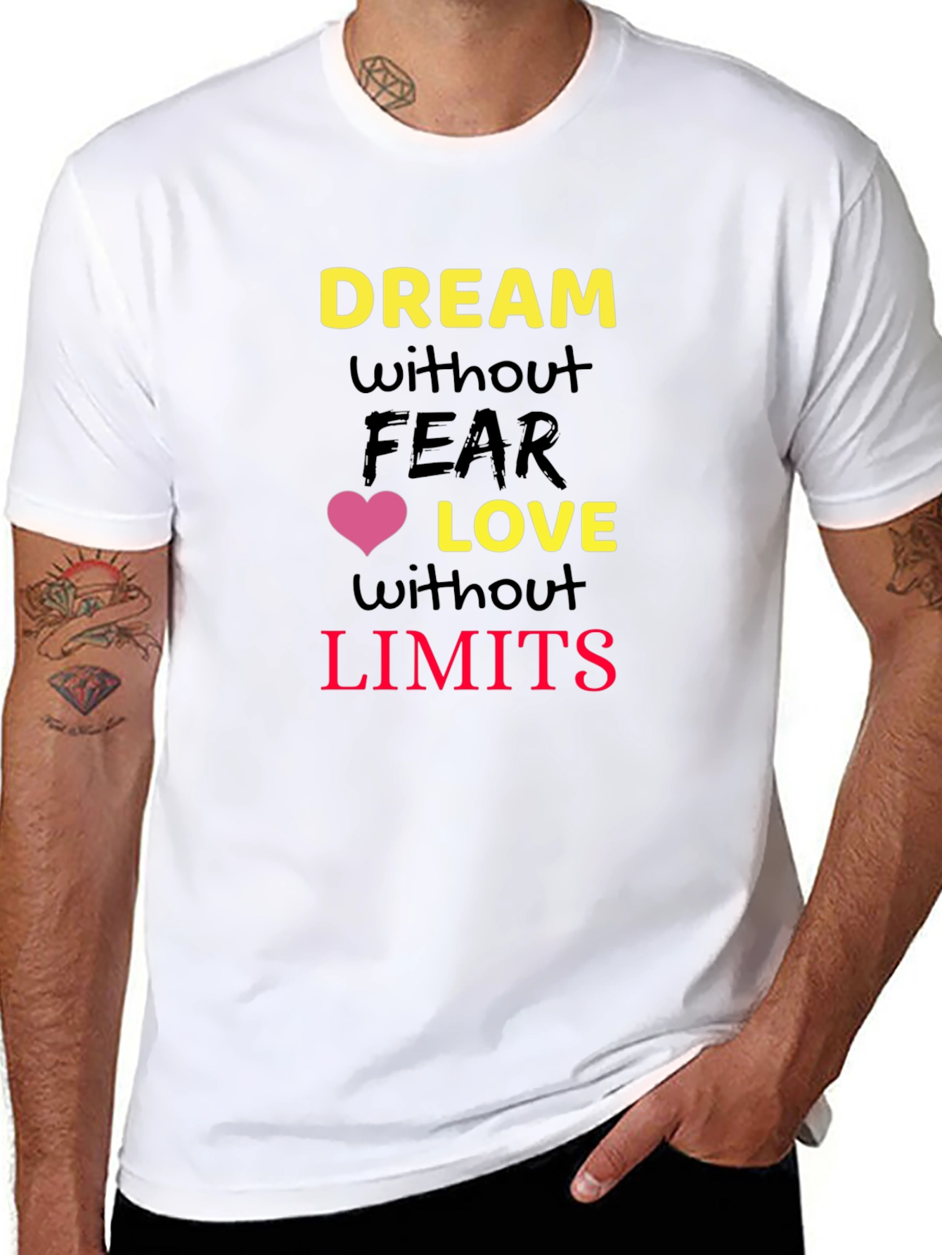Camiseta Negra con Diseño Motivacional
