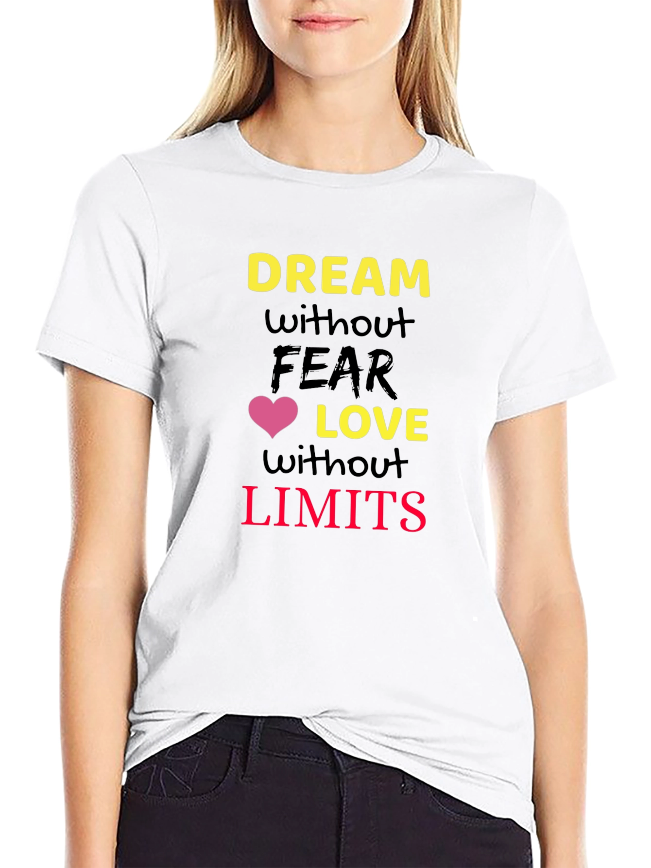 Camiseta Negra con Diseño Motivacional
