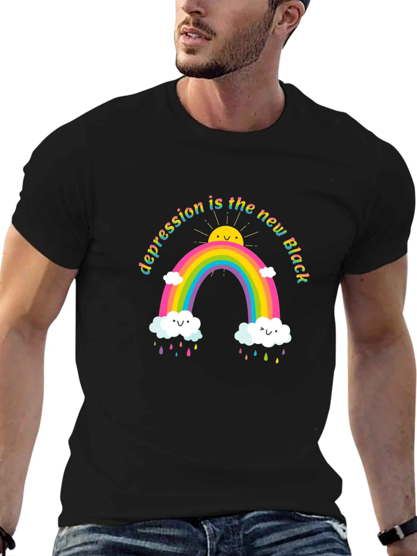 Camiseta Negra Depresión es el Nuevo Negro