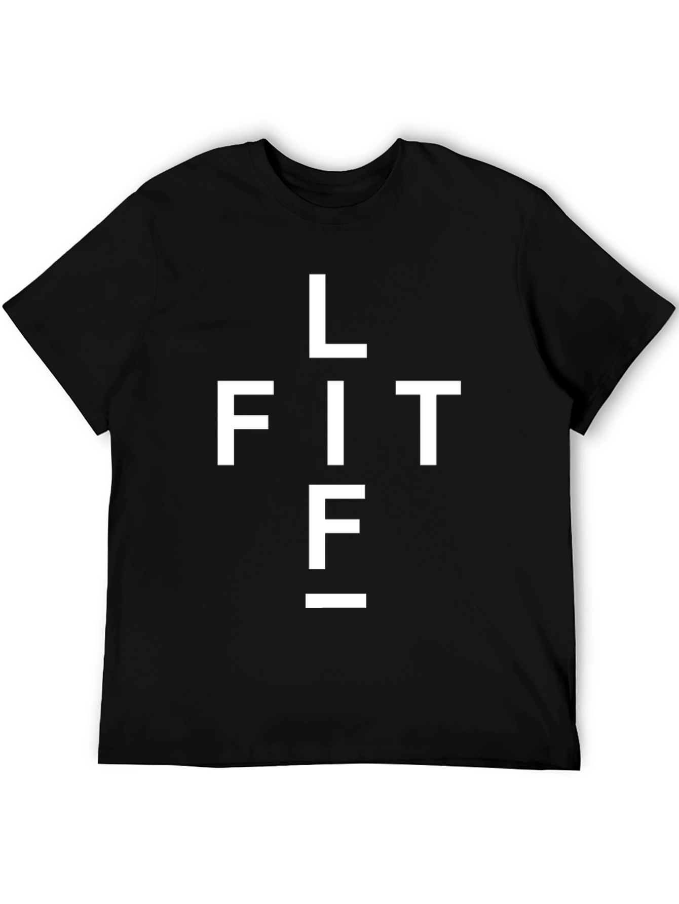 Camiseta Negra con Diseño de Cruz LIFT