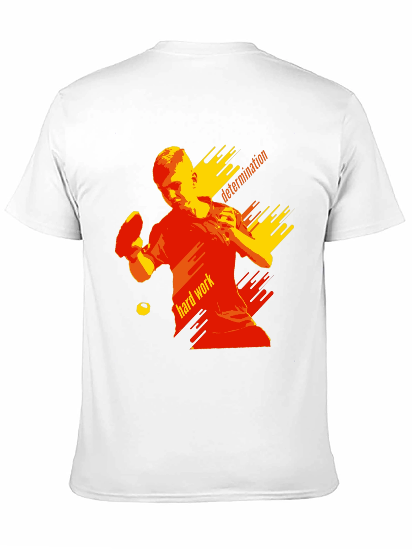 Camiseta Negra Hombre - Tenis de Mesa