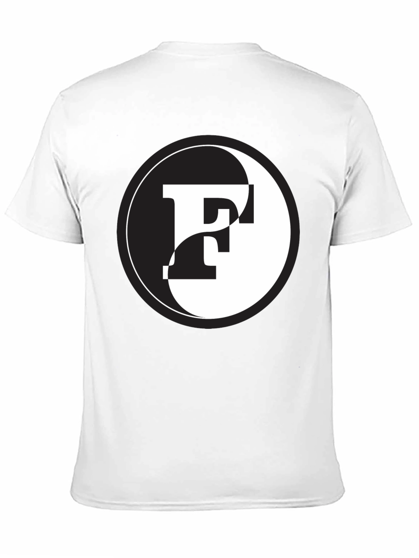 Camiseta Yin Yang con letra F - Diseño único