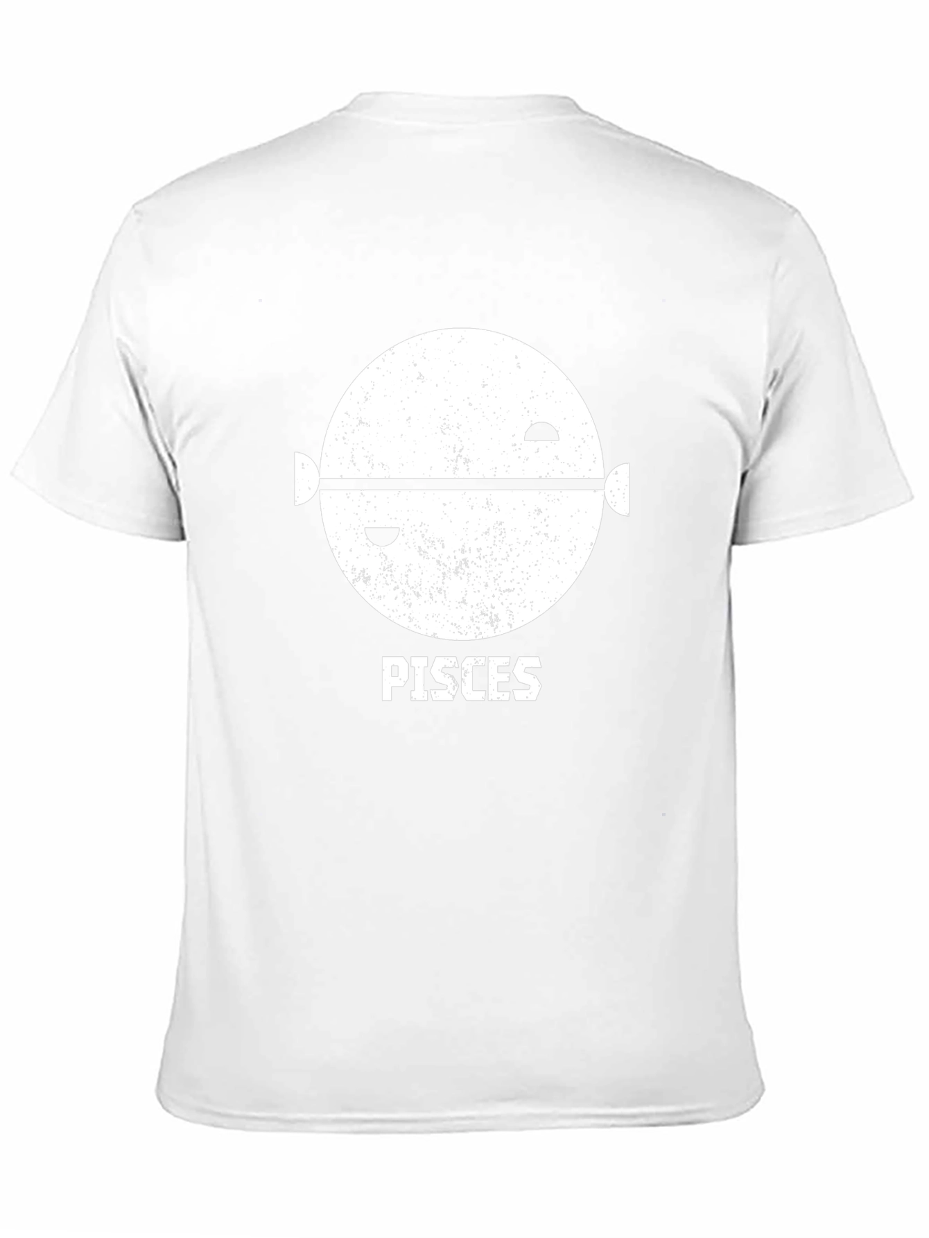 Camiseta Negra con Diseño Piscis para Hombre