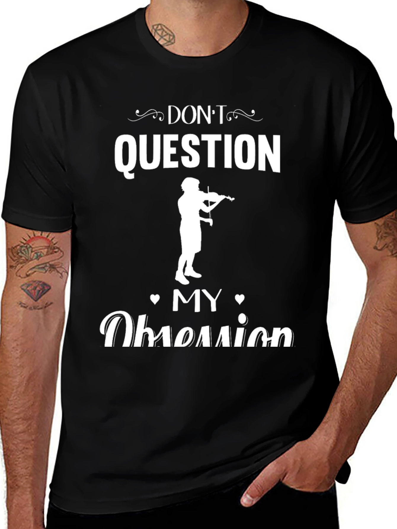 Camiseta Negra: ¡No Cuestiones Mi Obsesión!
