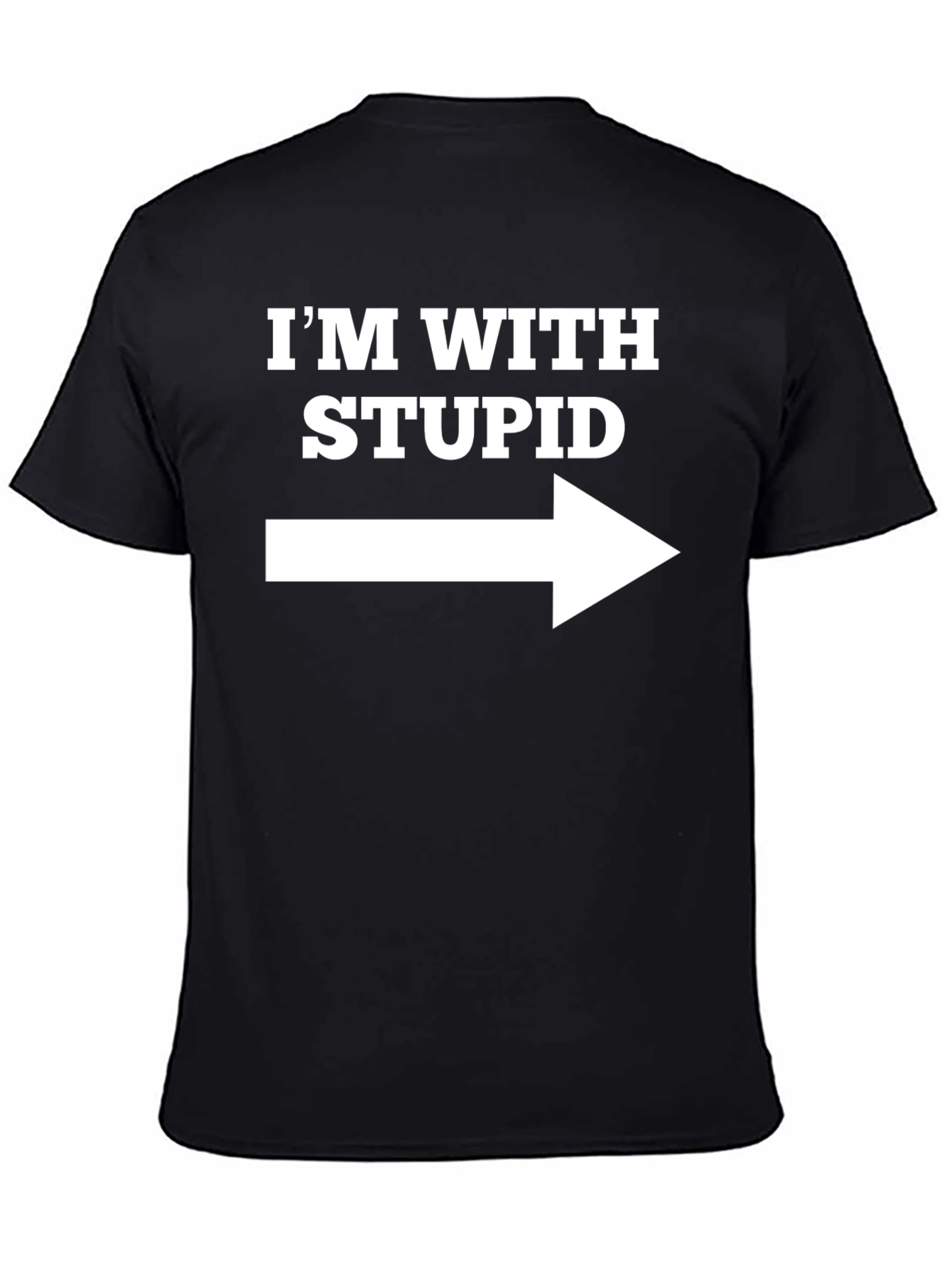 Camiseta Graciosa: Estoy con el Estúpido con Flecha