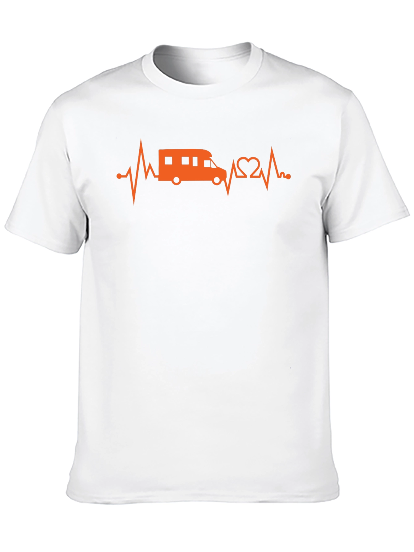 Camiseta Negra con Diseño de Latido de Camper