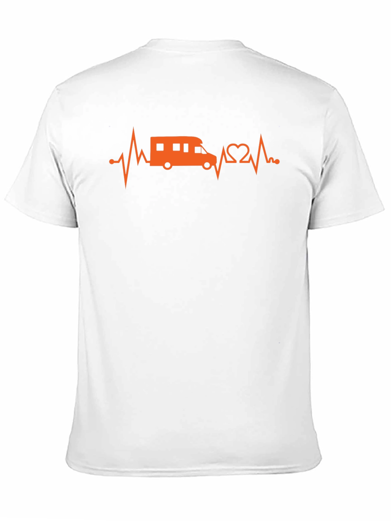 Camiseta Negra con Diseño de Latido de Camper