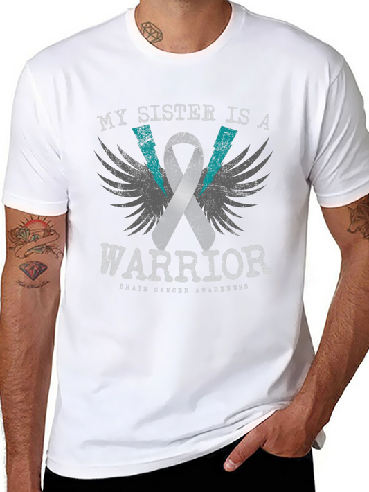 Camiseta Conmemorativa de Conciencia Sobre el Cáncer Cerebral