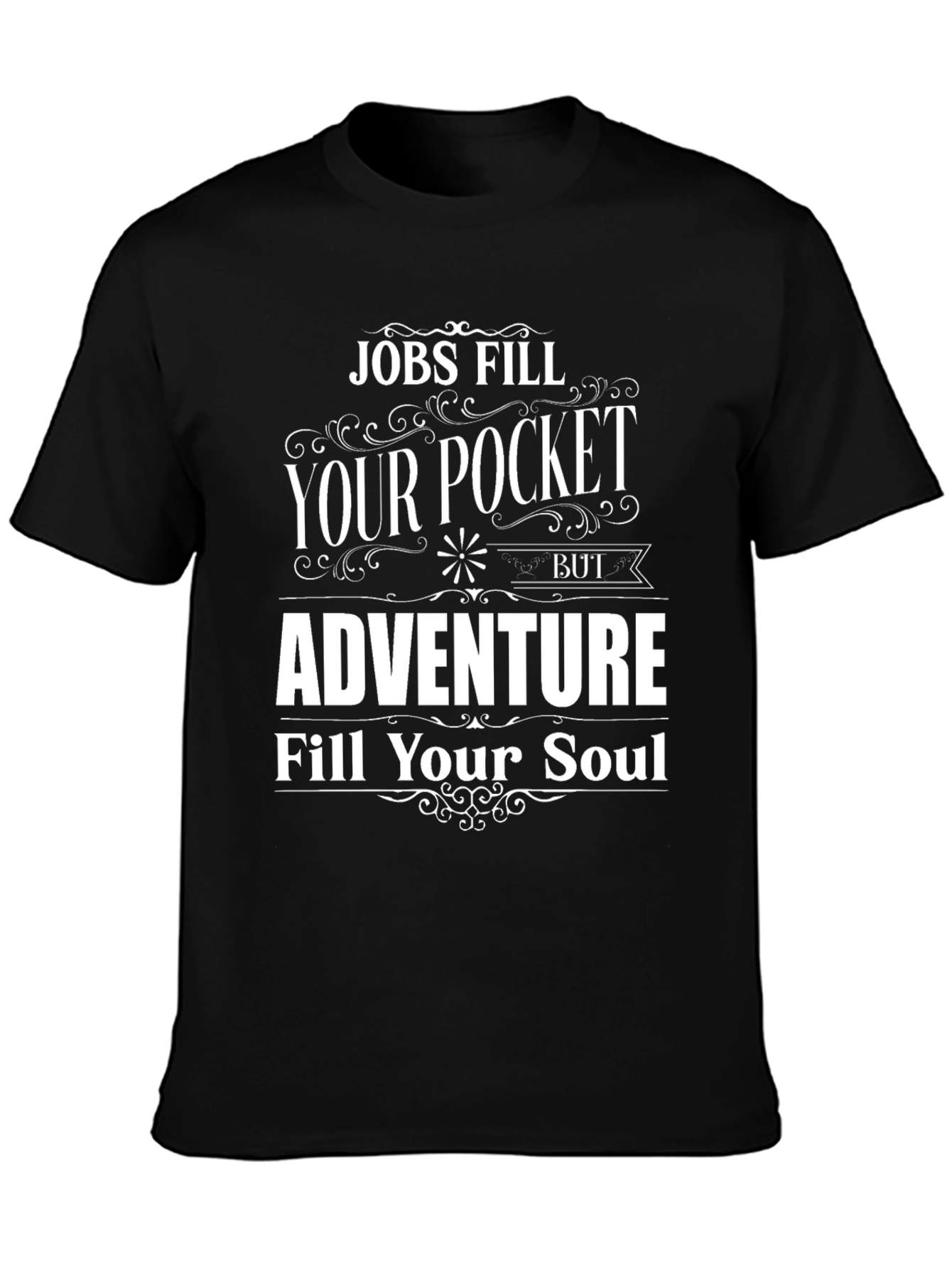 Camiseta Negra Adventure Fills Your Soul