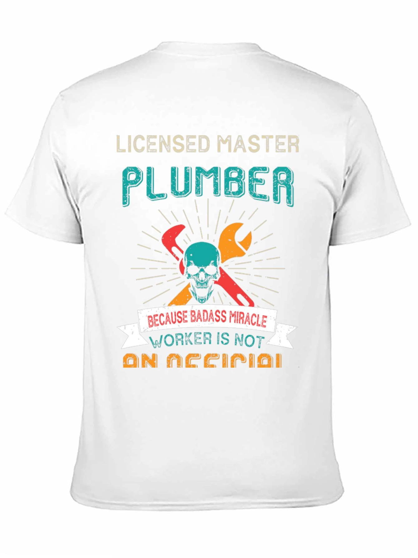 Camiseta Licensed Master Plumber