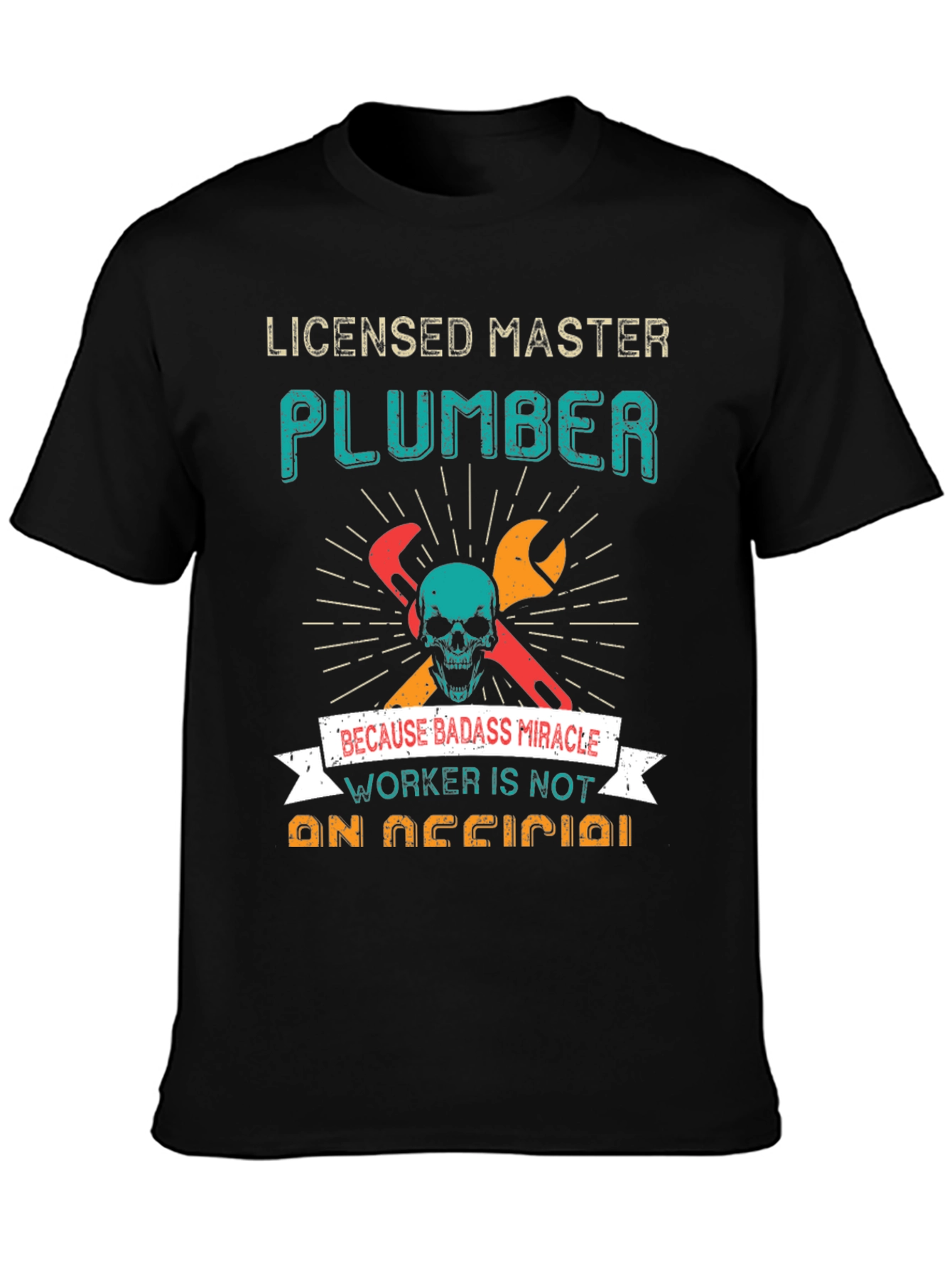 Camiseta Licensed Master Plumber