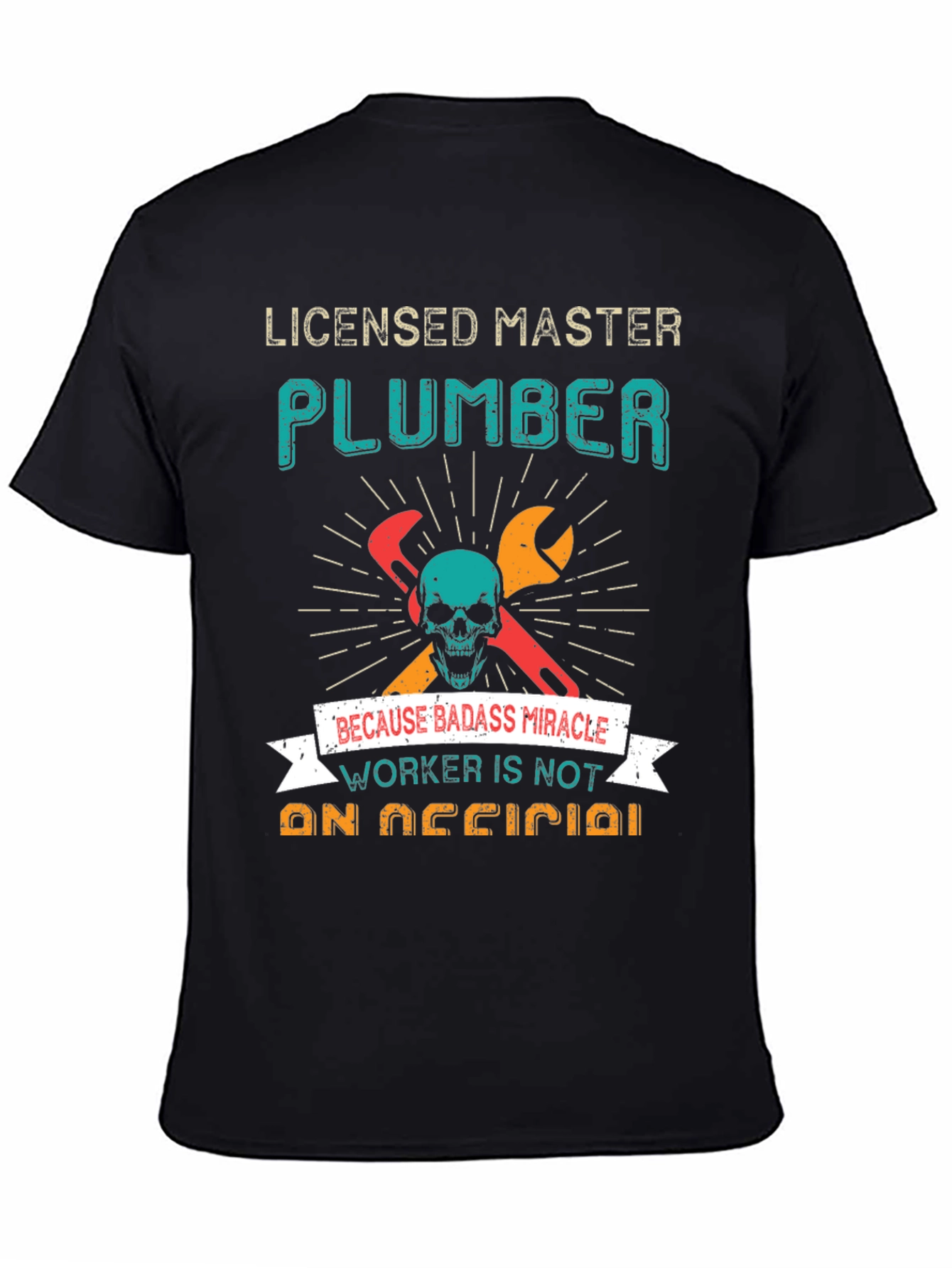 Camiseta Licensed Master Plumber