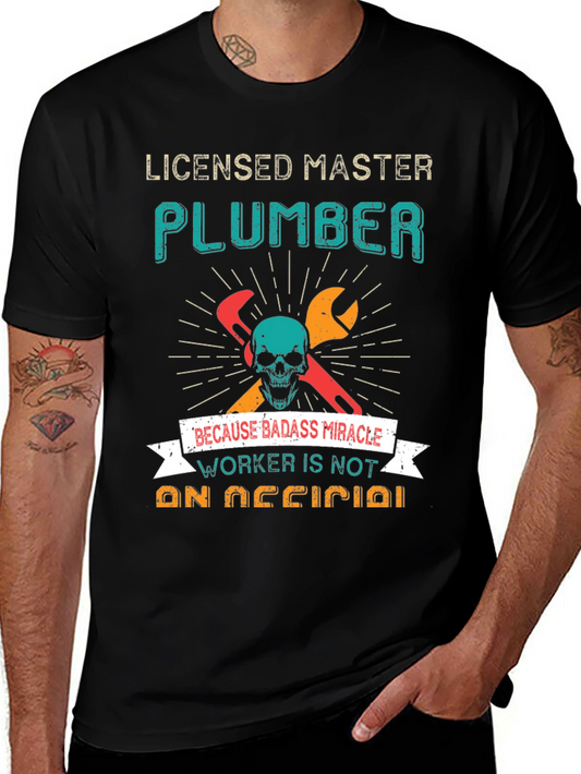 Camiseta Licensed Master Plumber