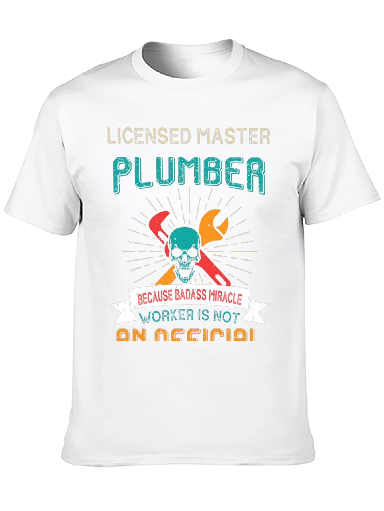 Camiseta Licensed Master Plumber