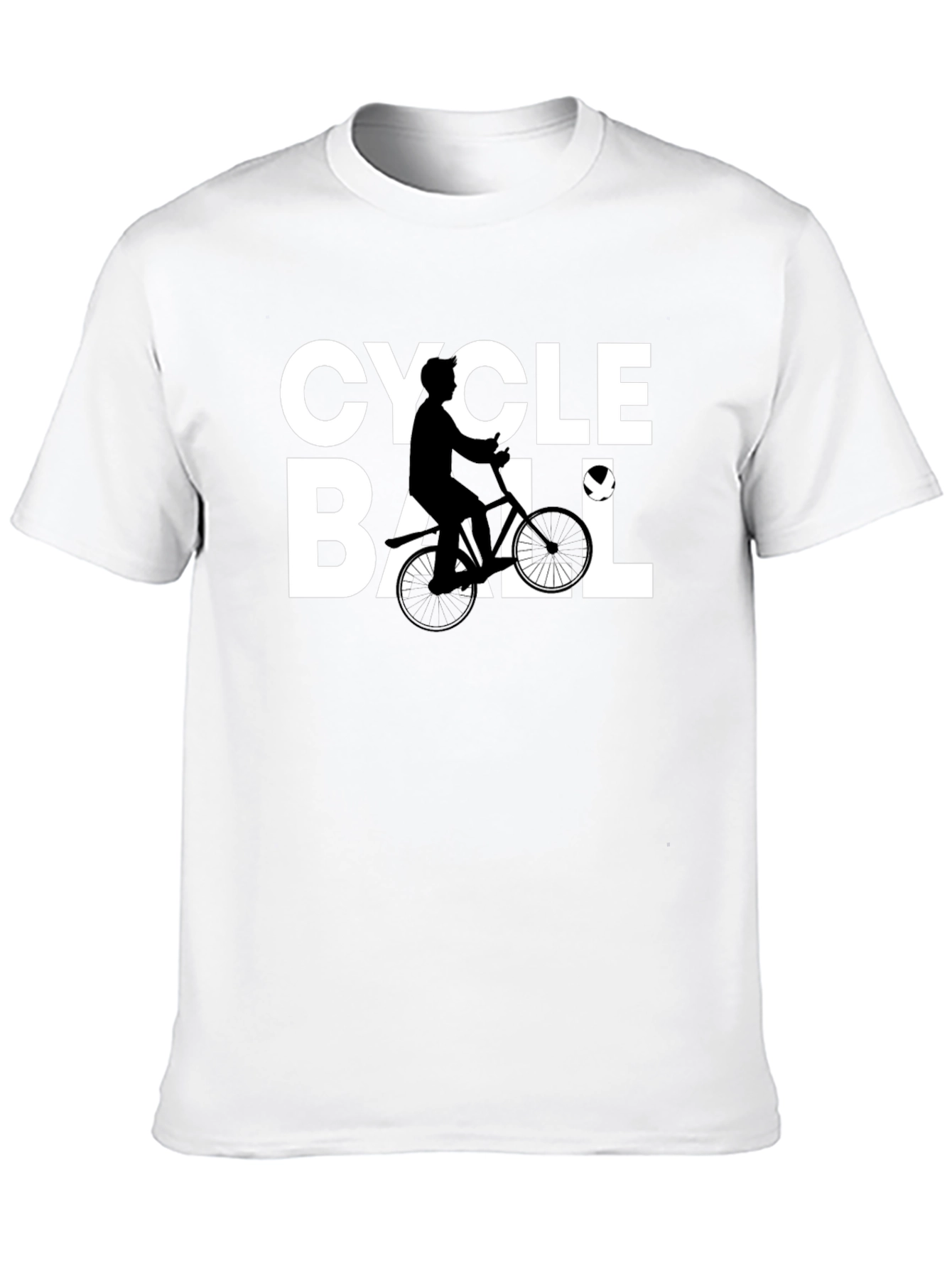 Camiseta Negra Ciclo Ball - Diseño Único