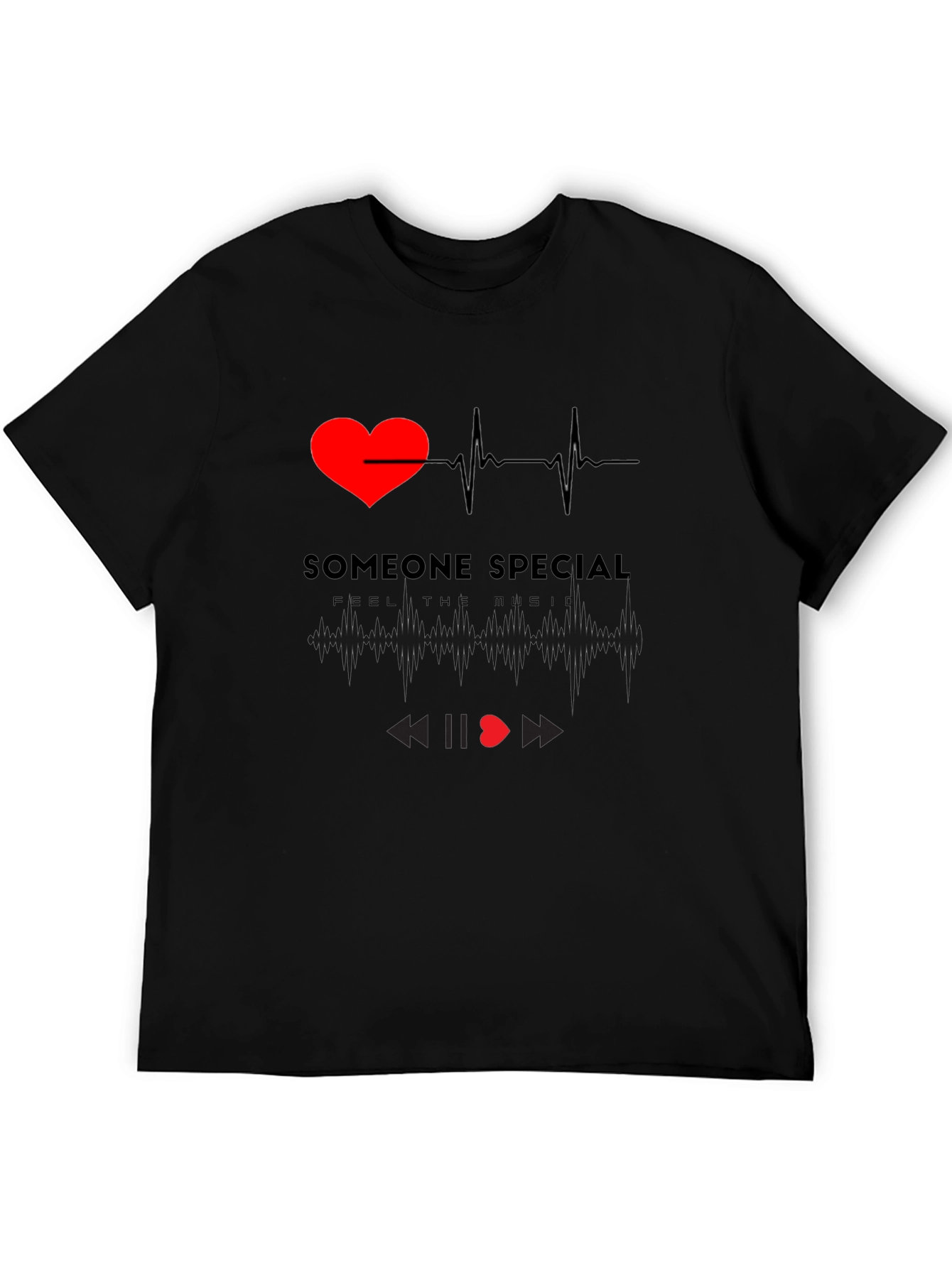 Camiseta Negra Corazón Someone Special