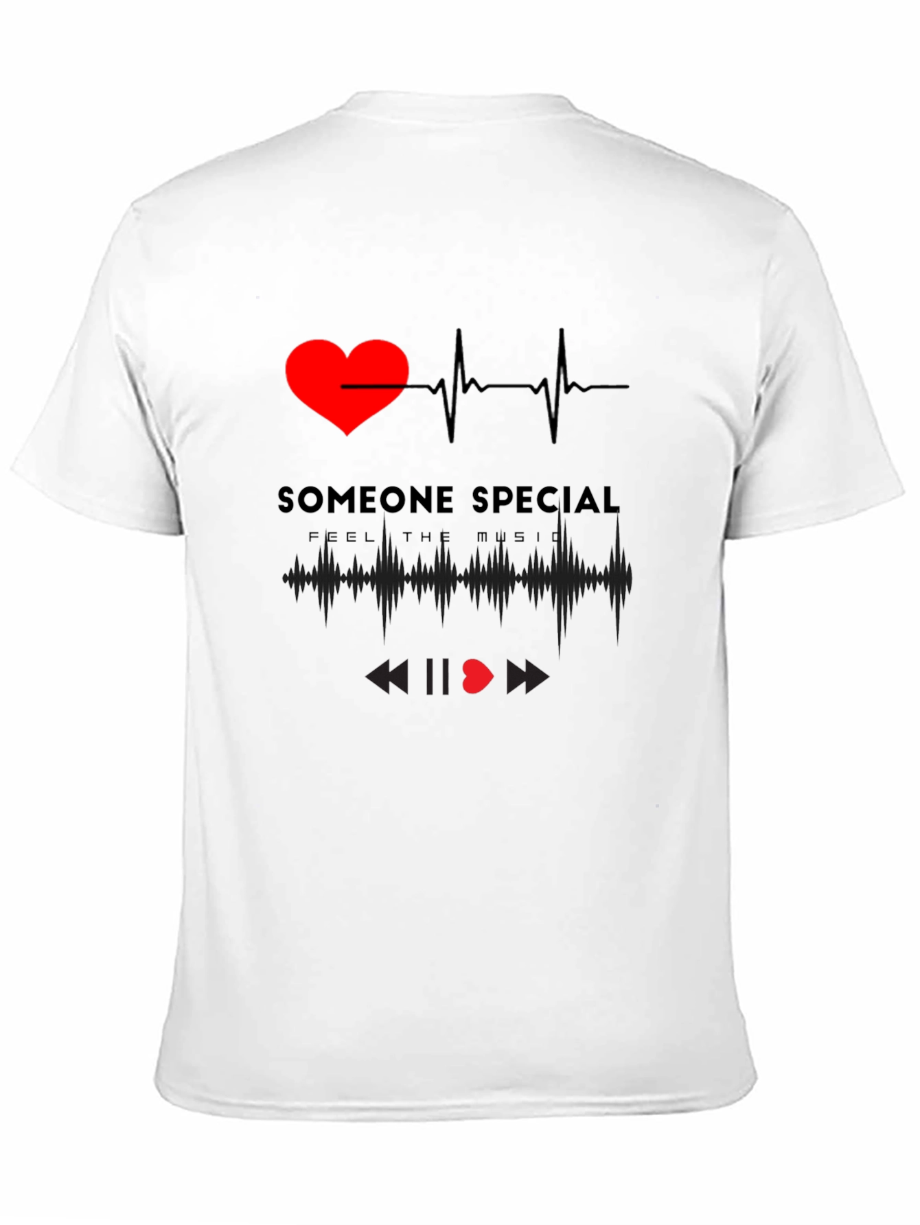 Camiseta Negra Corazón Someone Special