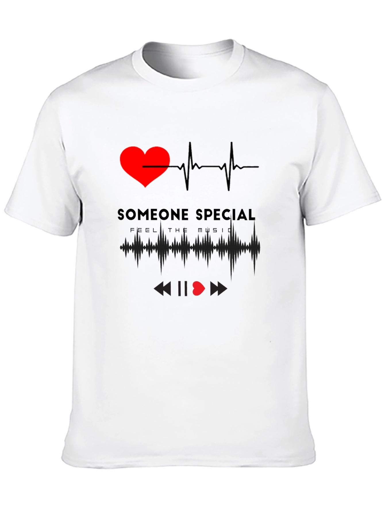 Camiseta Negra Corazón Someone Special