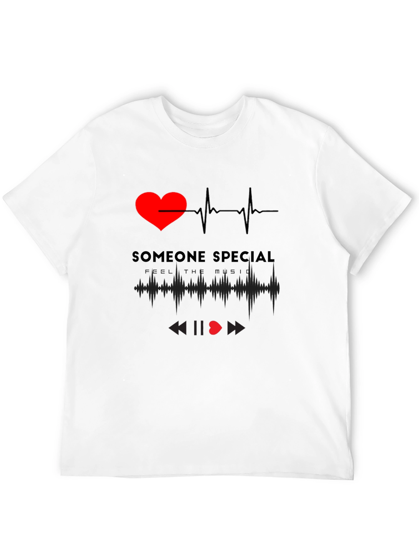 Camiseta Negra Corazón Someone Special