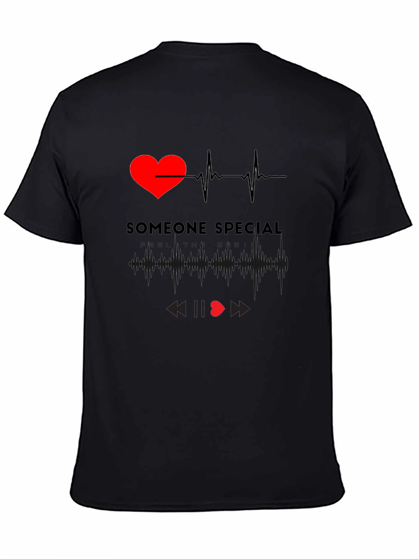 Camiseta Negra Corazón Someone Special