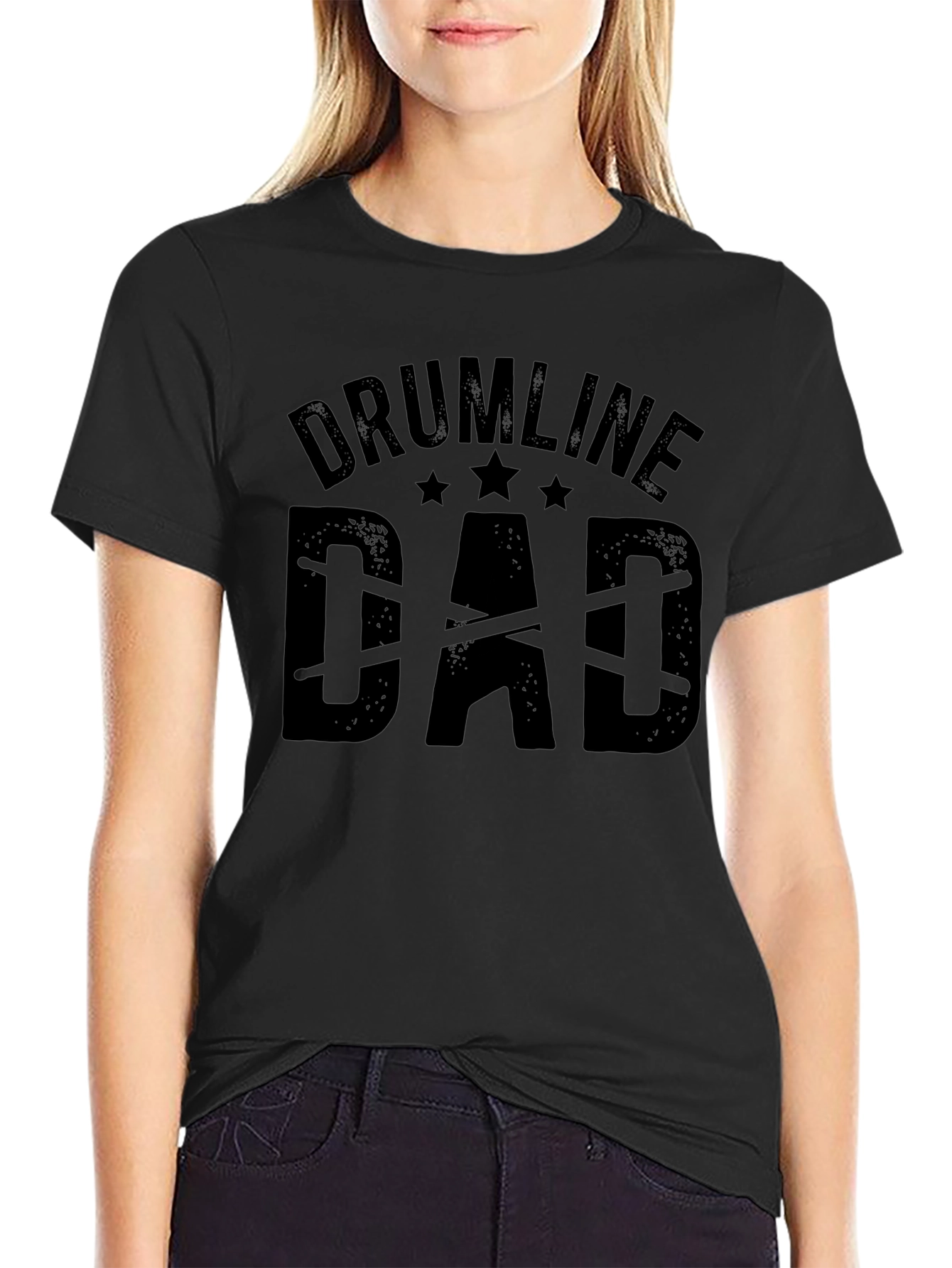 Camiseta Negra Drumline Dad