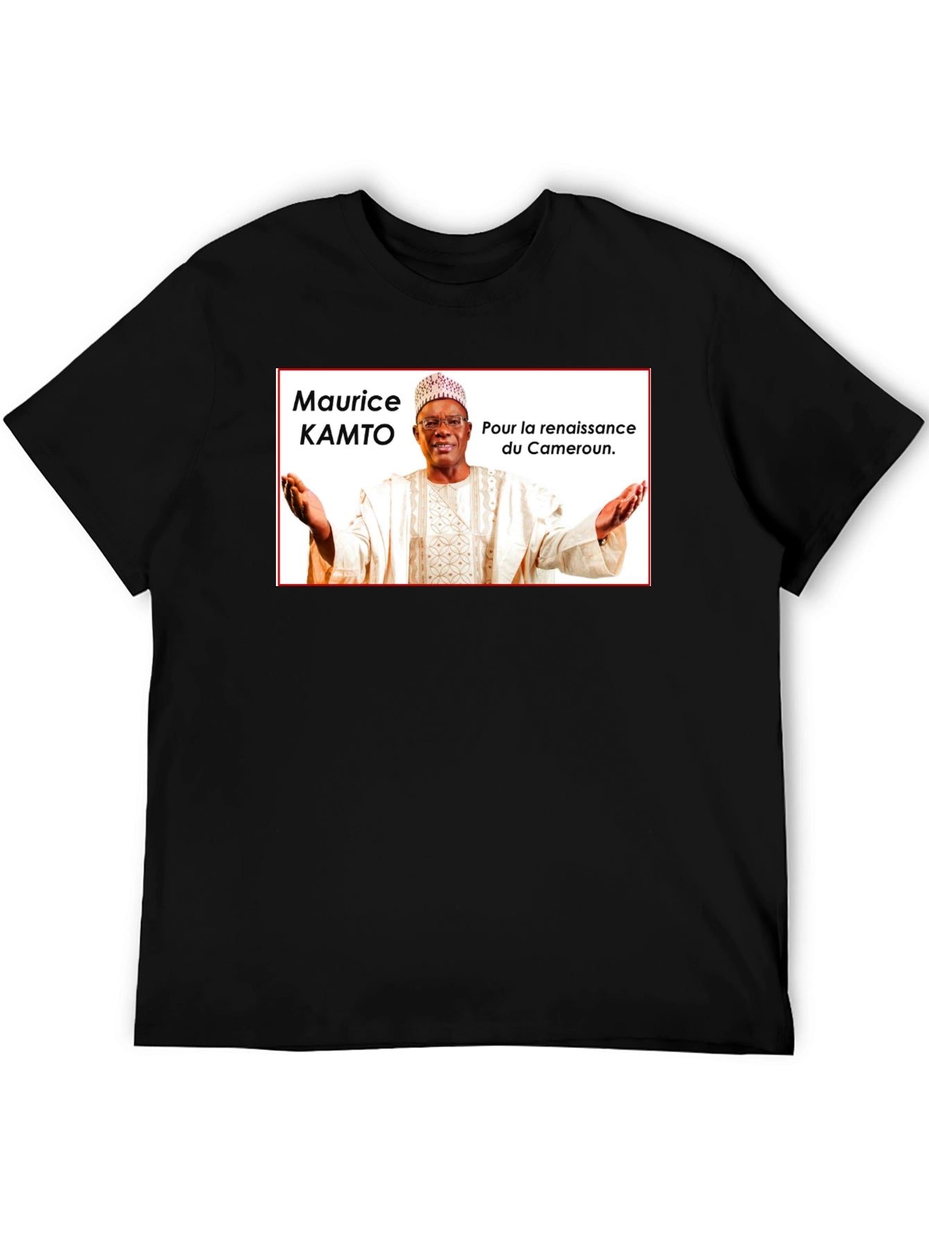 Camiseta Negra con Diseño Político