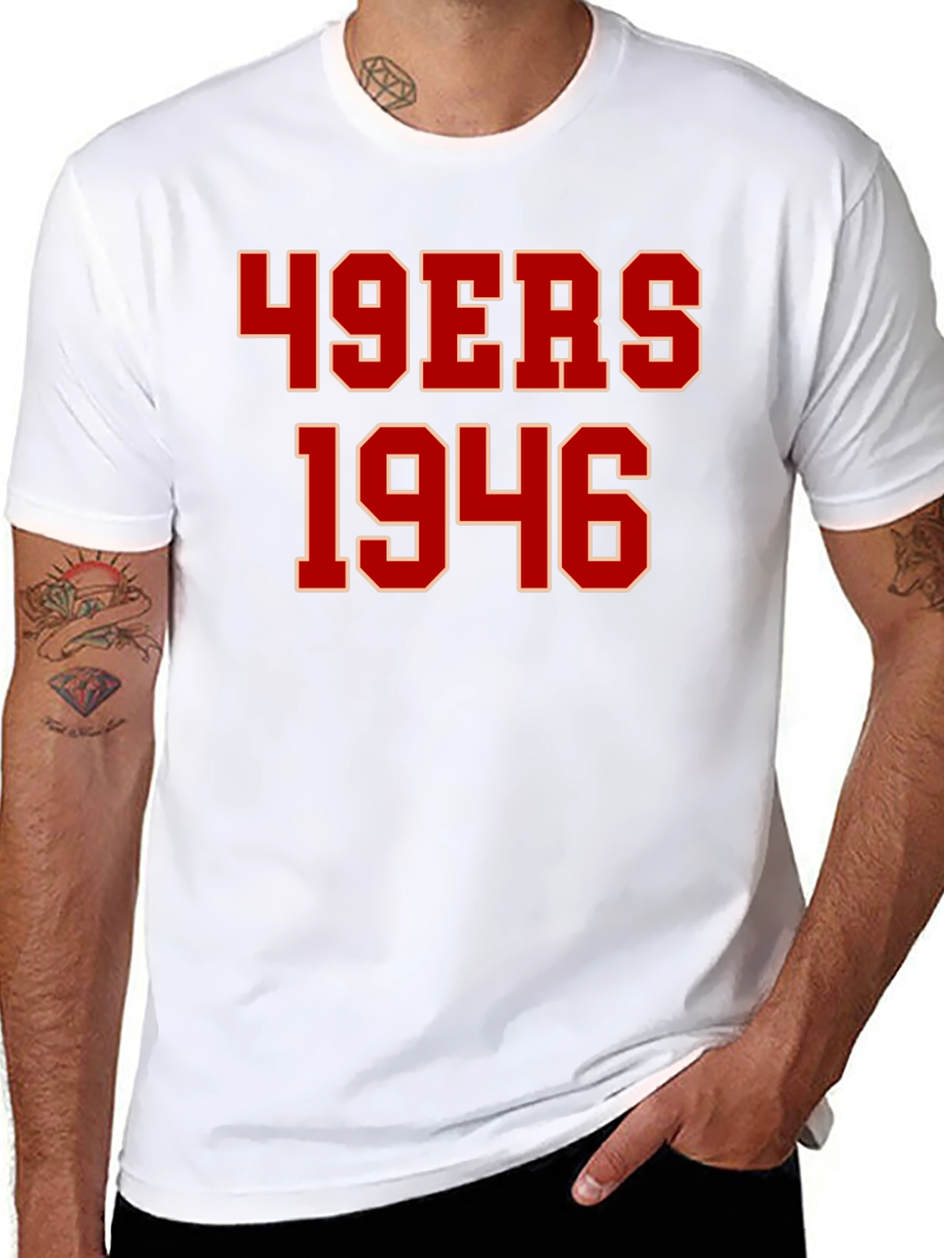 Camiseta 49ers 1946 Negra para Hombre