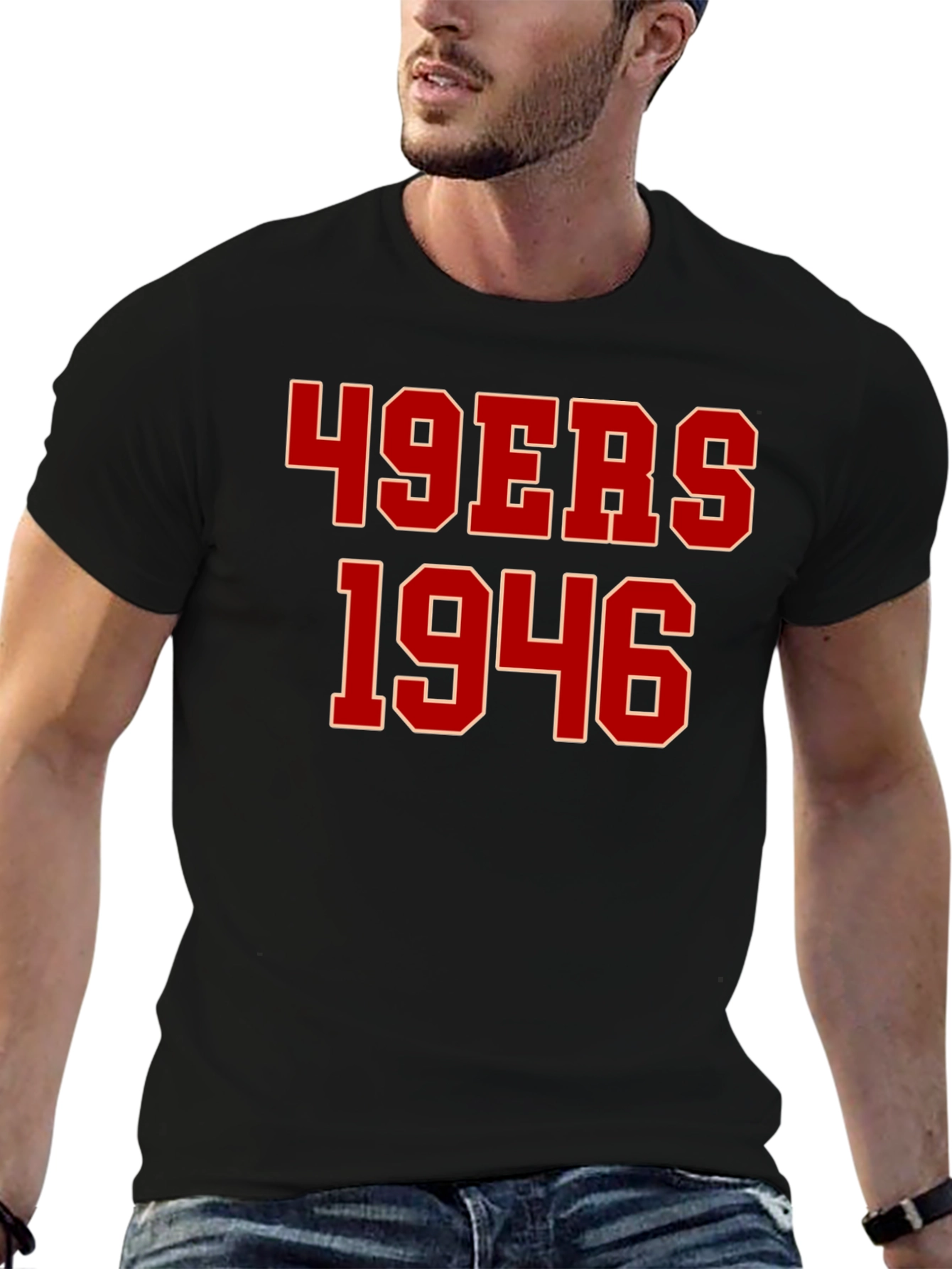 Camiseta 49ers 1946 Negra para Hombre