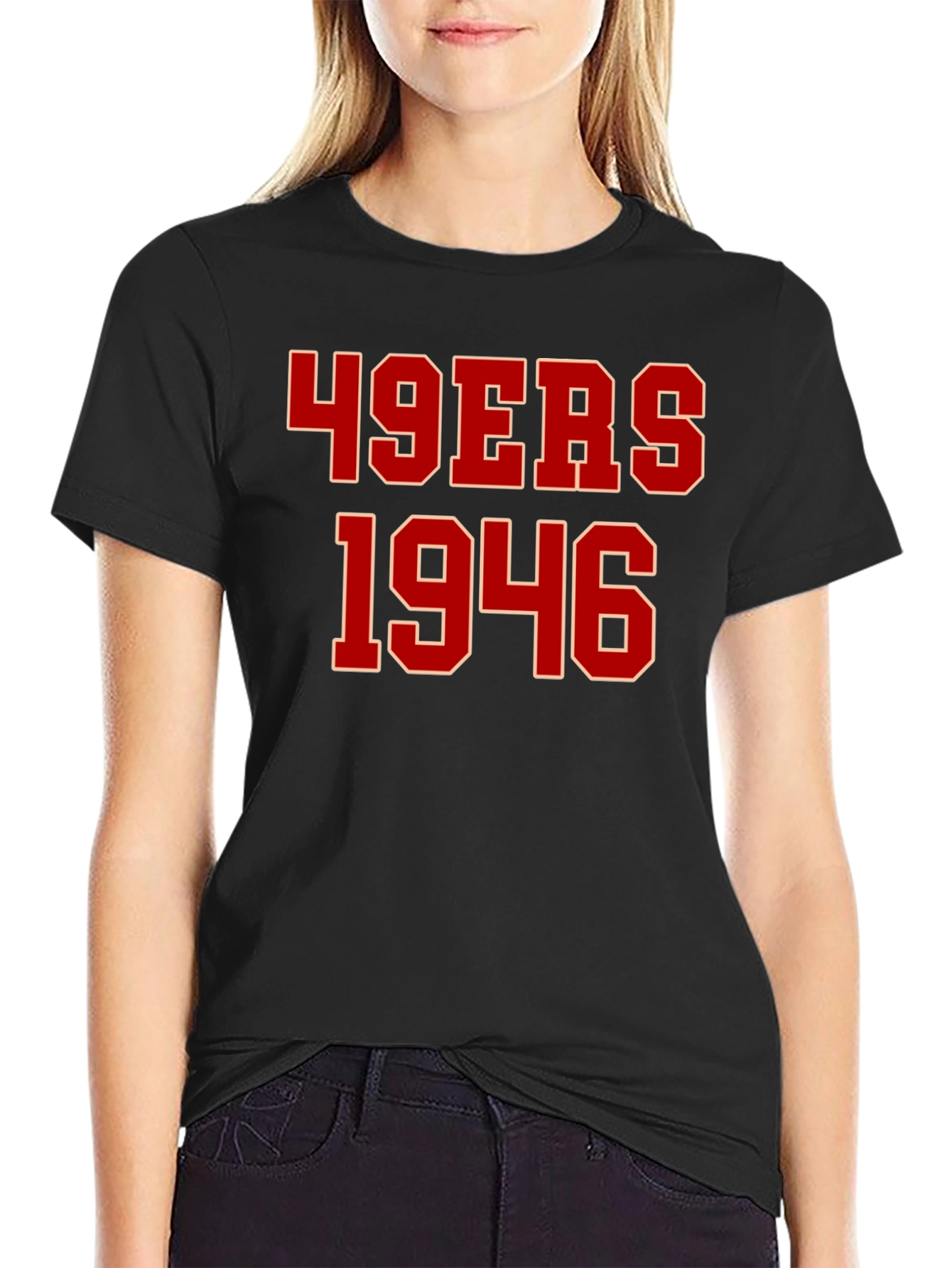 Camiseta 49ers 1946 Negra para Hombre