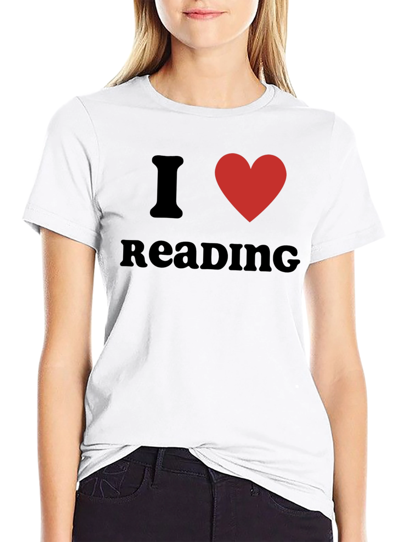 Camiseta Negra Amo Leer para Amantes de la Lectura
