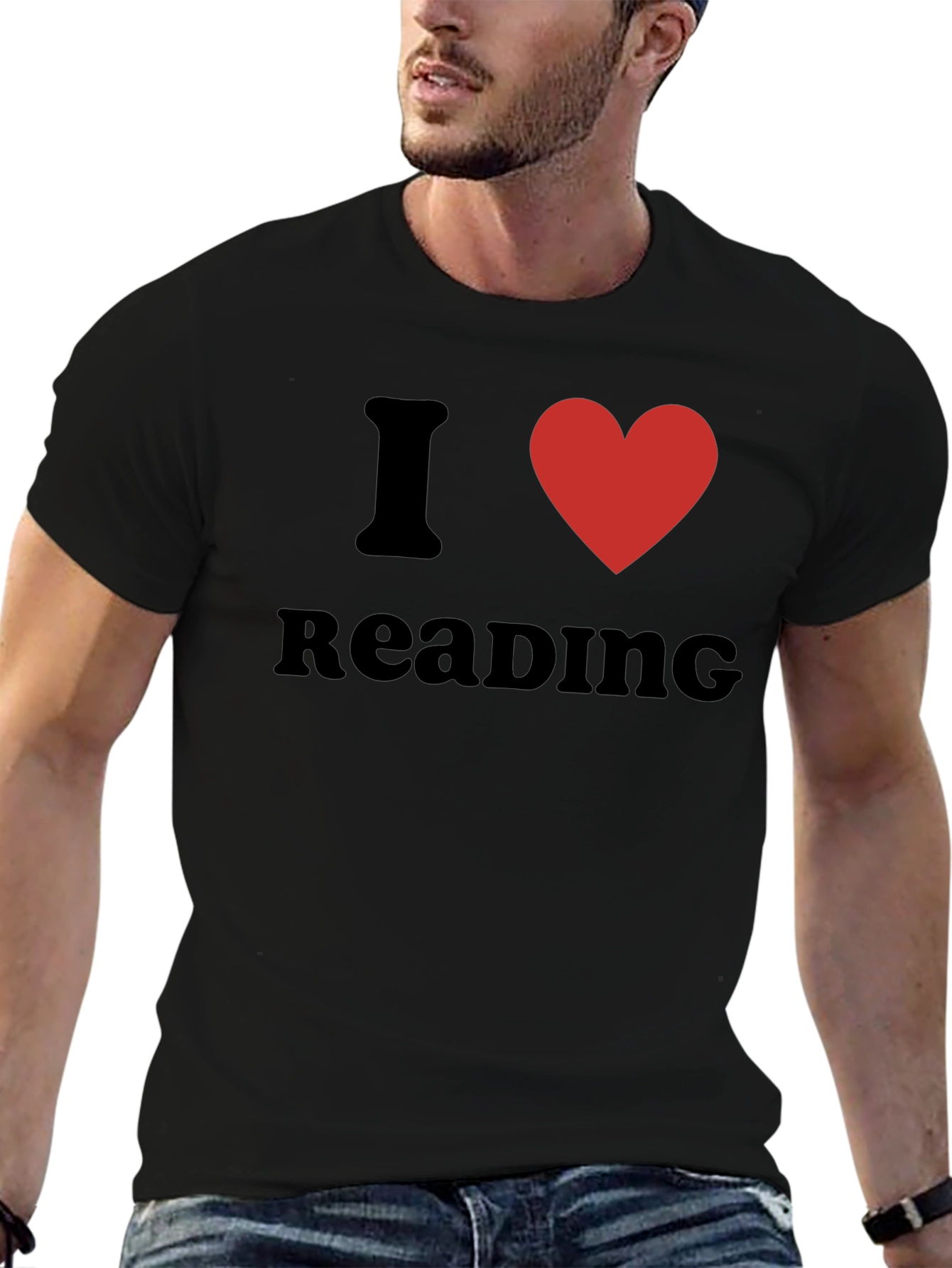 Camiseta Negra Amo Leer para Amantes de la Lectura