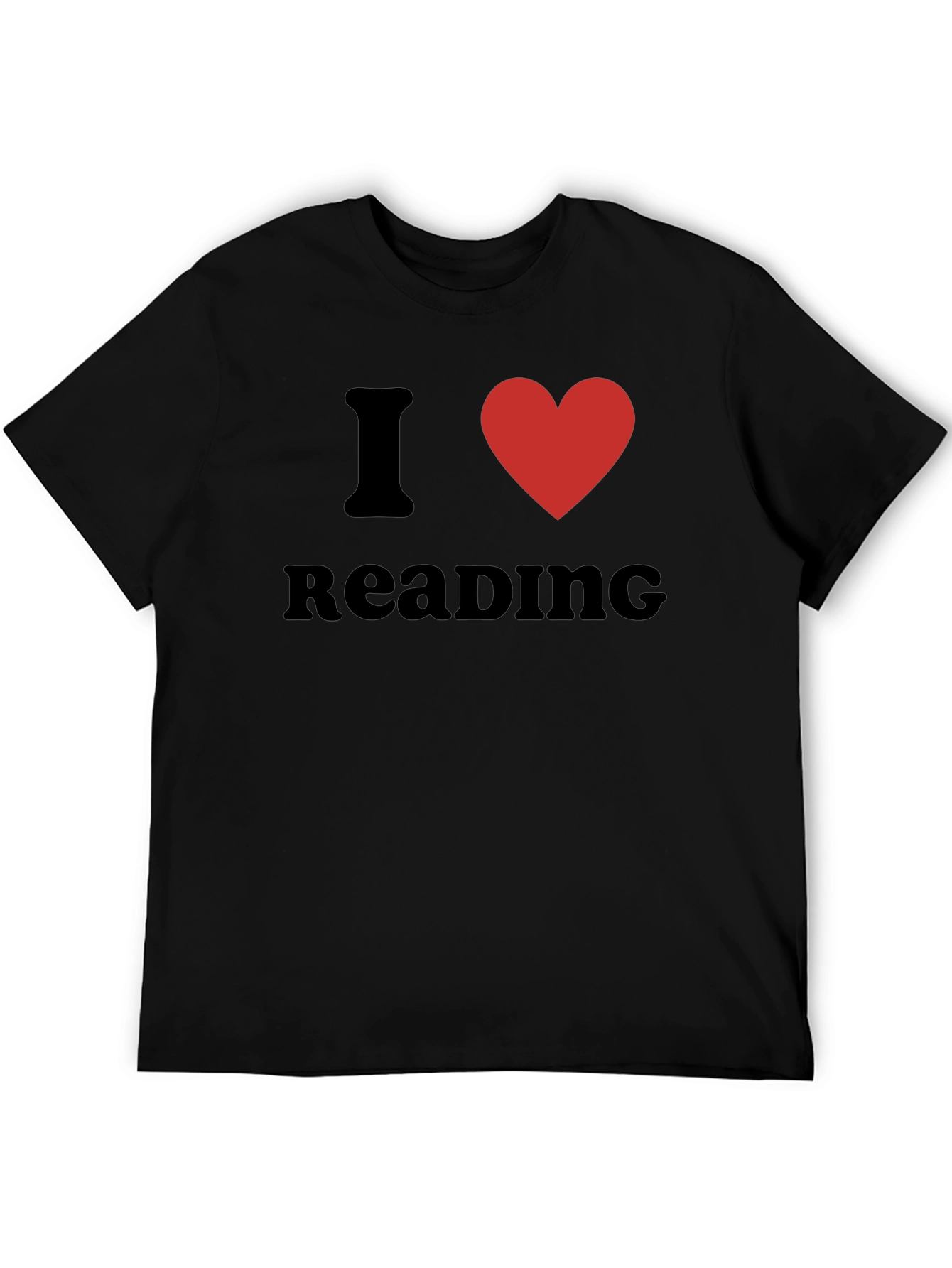 Camiseta Negra Amo Leer para Amantes de la Lectura