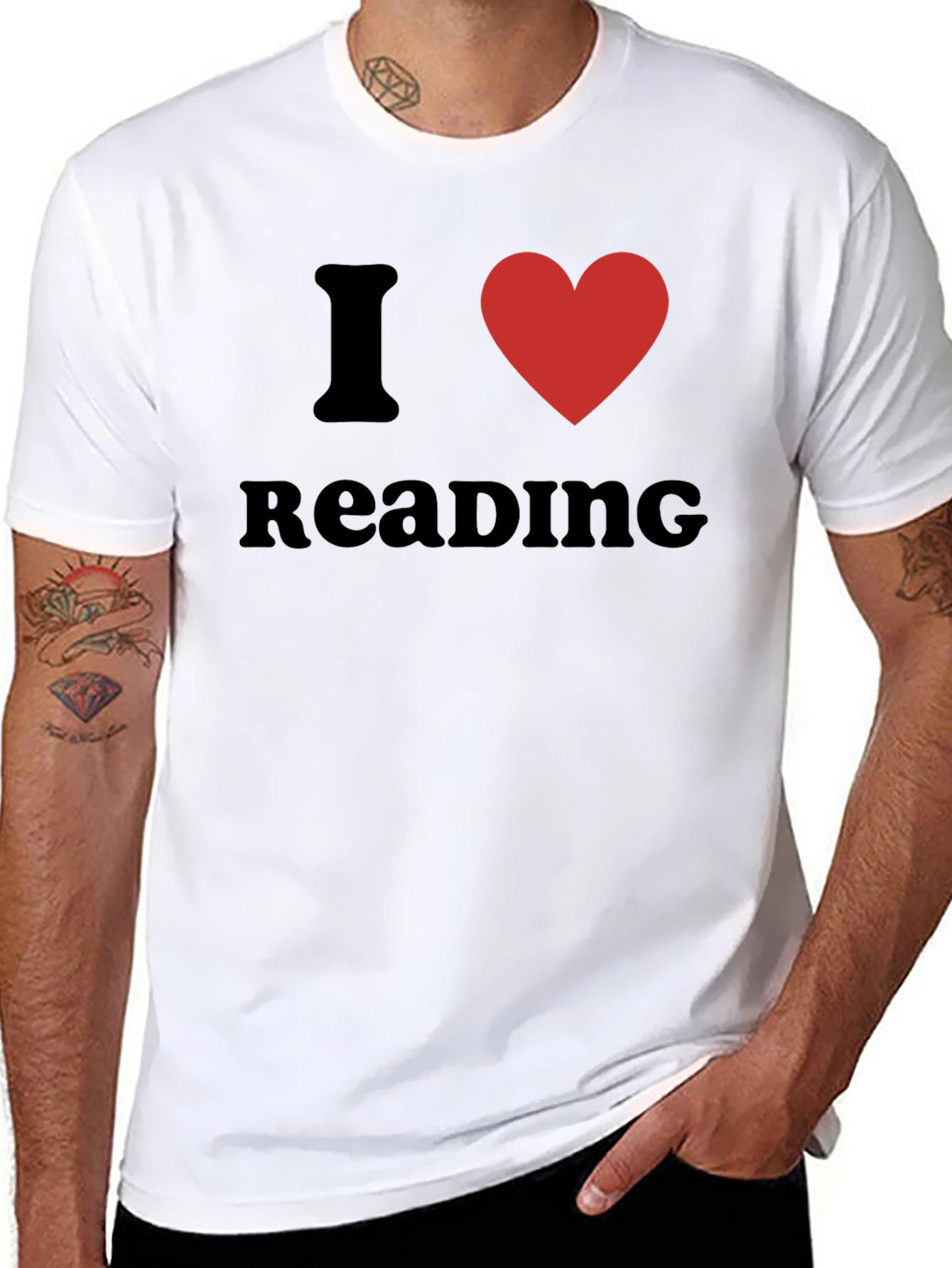 Camiseta Negra Amo Leer para Amantes de la Lectura