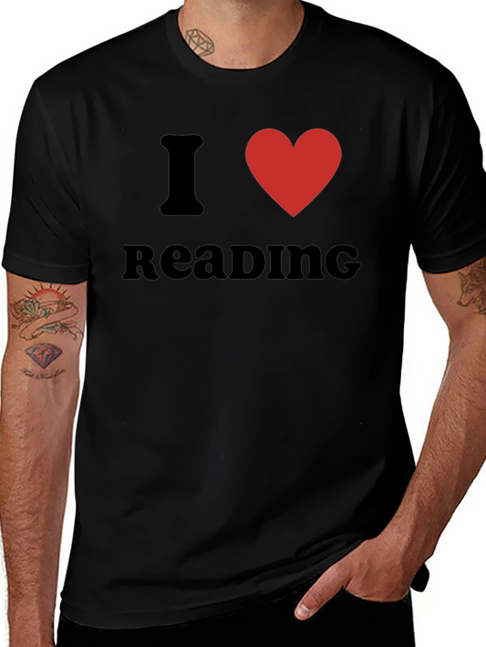 Camiseta Negra Amo Leer para Amantes de la Lectura