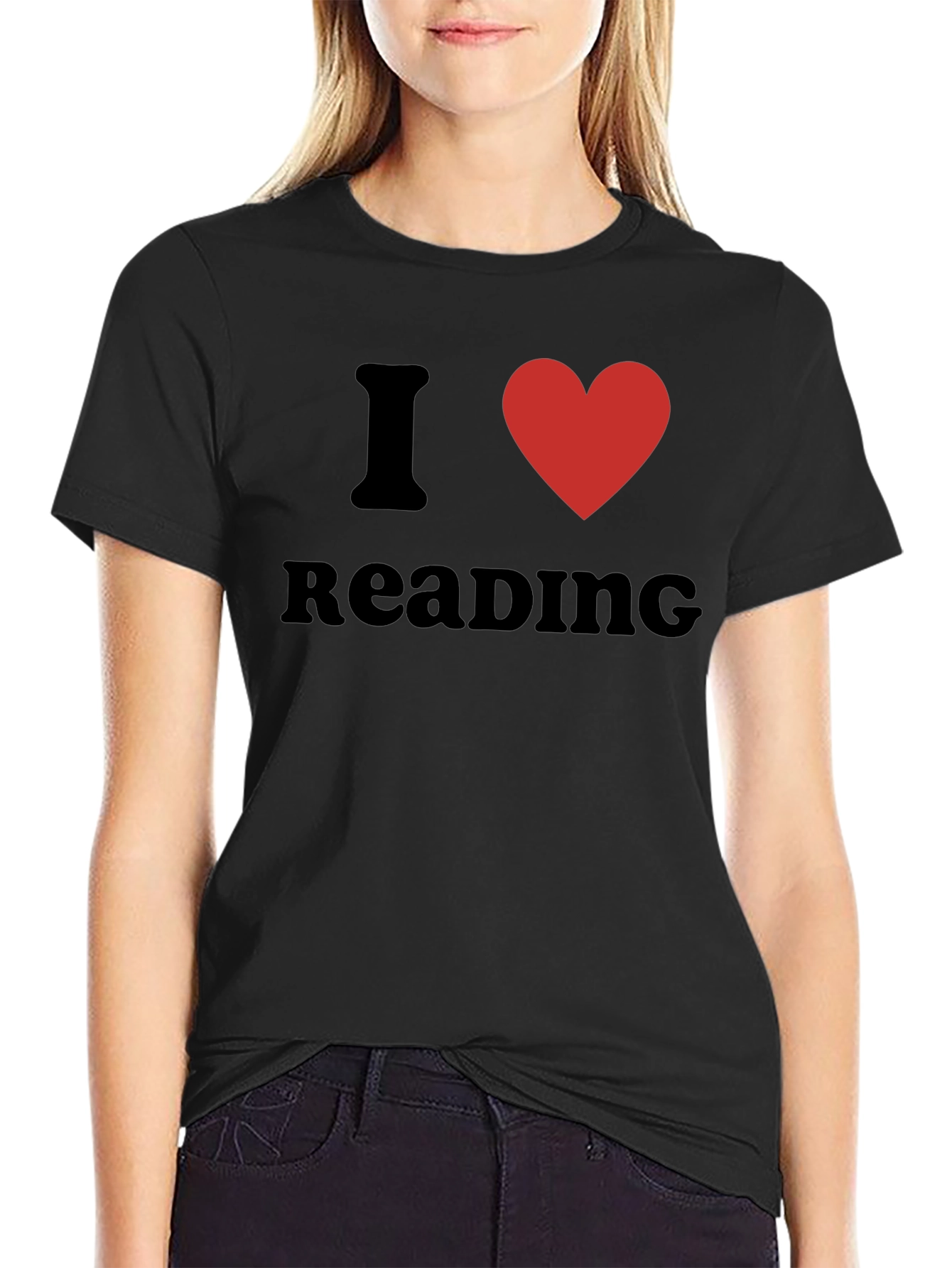 Camiseta Negra Amo Leer para Amantes de la Lectura