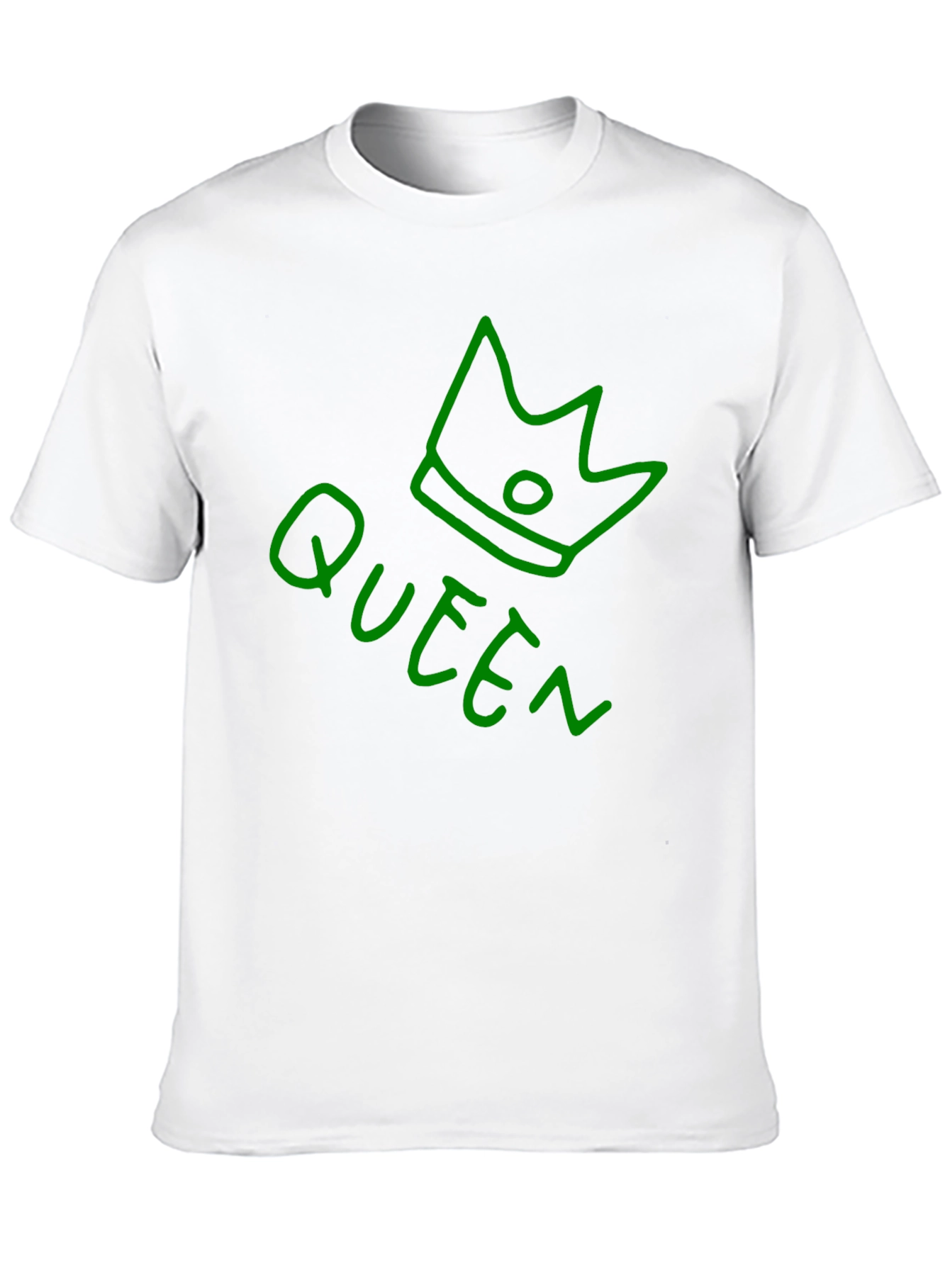Camiseta Negra Queen con Corona Verde
