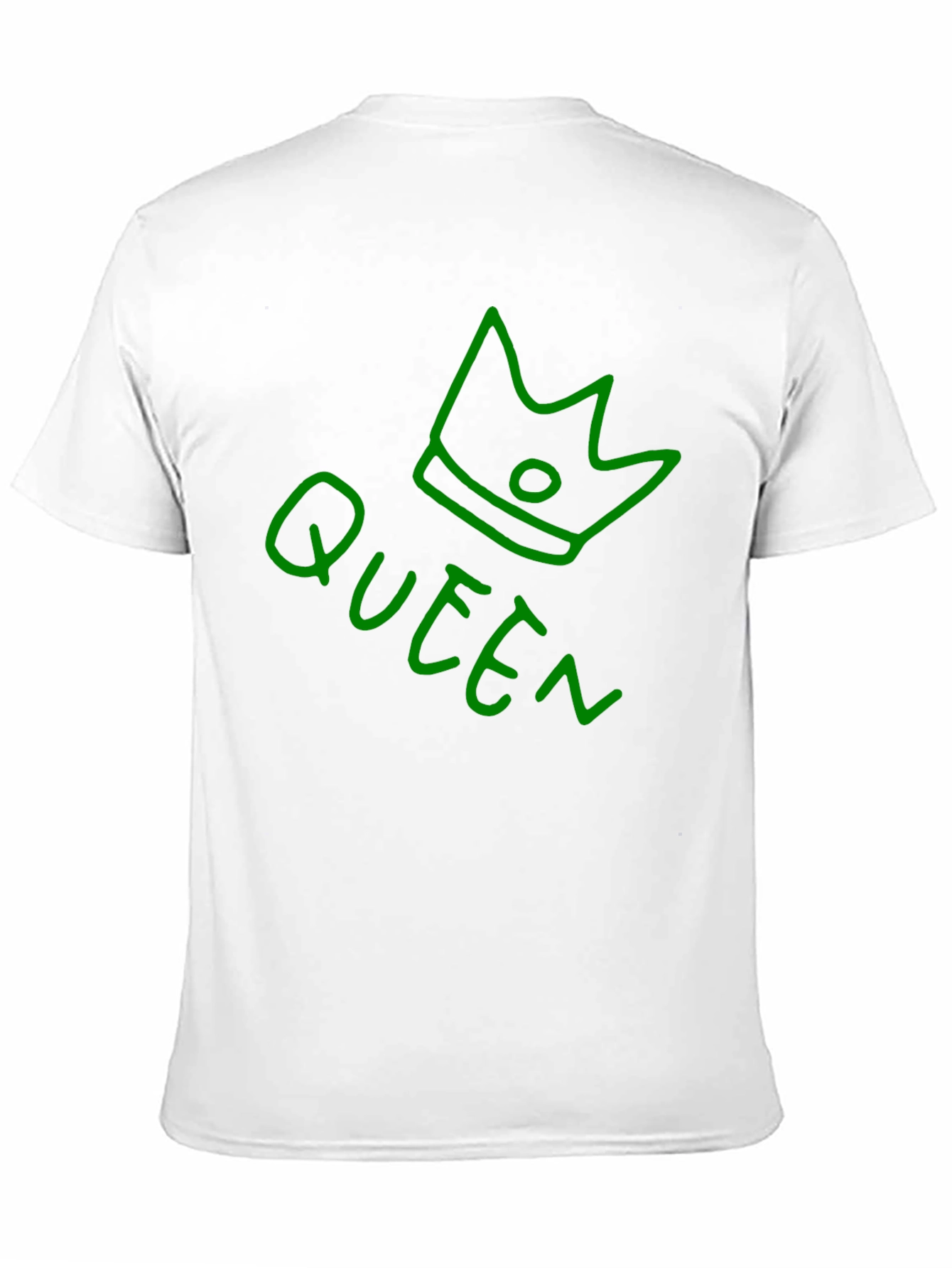Camiseta Negra Queen con Corona Verde