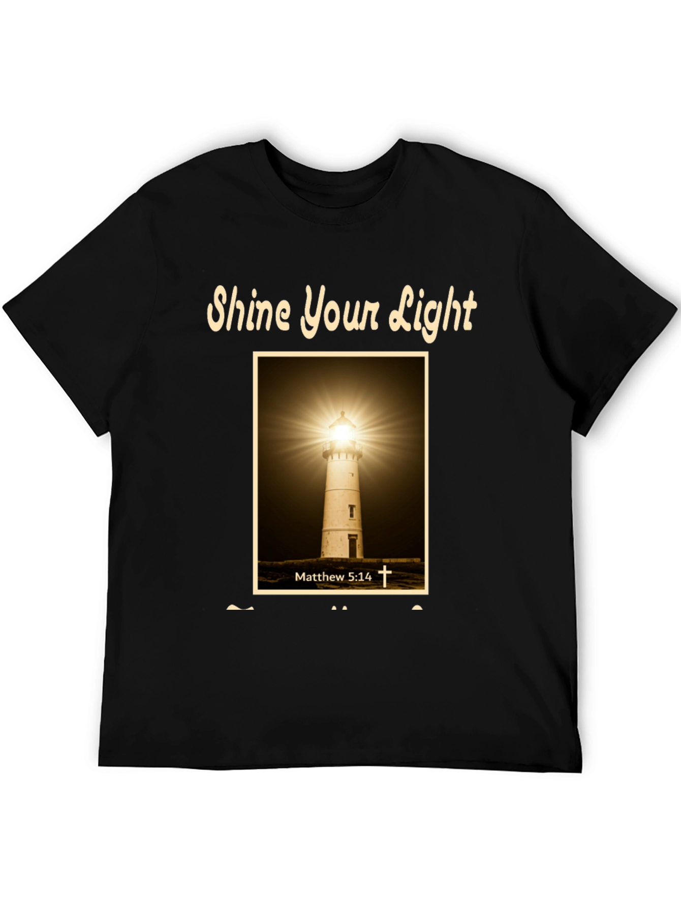 Camiseta Cristiana Shine Your Light - Faro de Esperanza