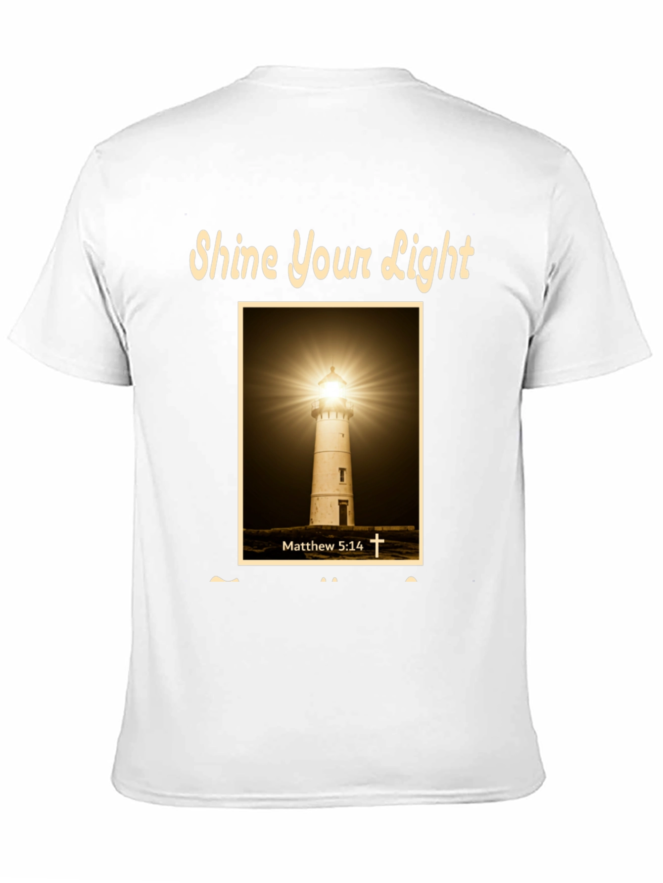 Camiseta Cristiana Shine Your Light - Faro de Esperanza