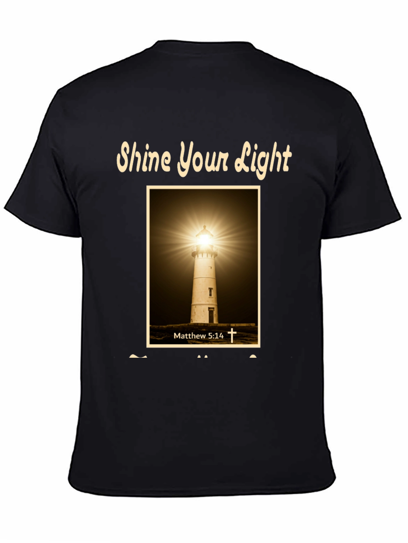Camiseta Cristiana Shine Your Light - Faro de Esperanza