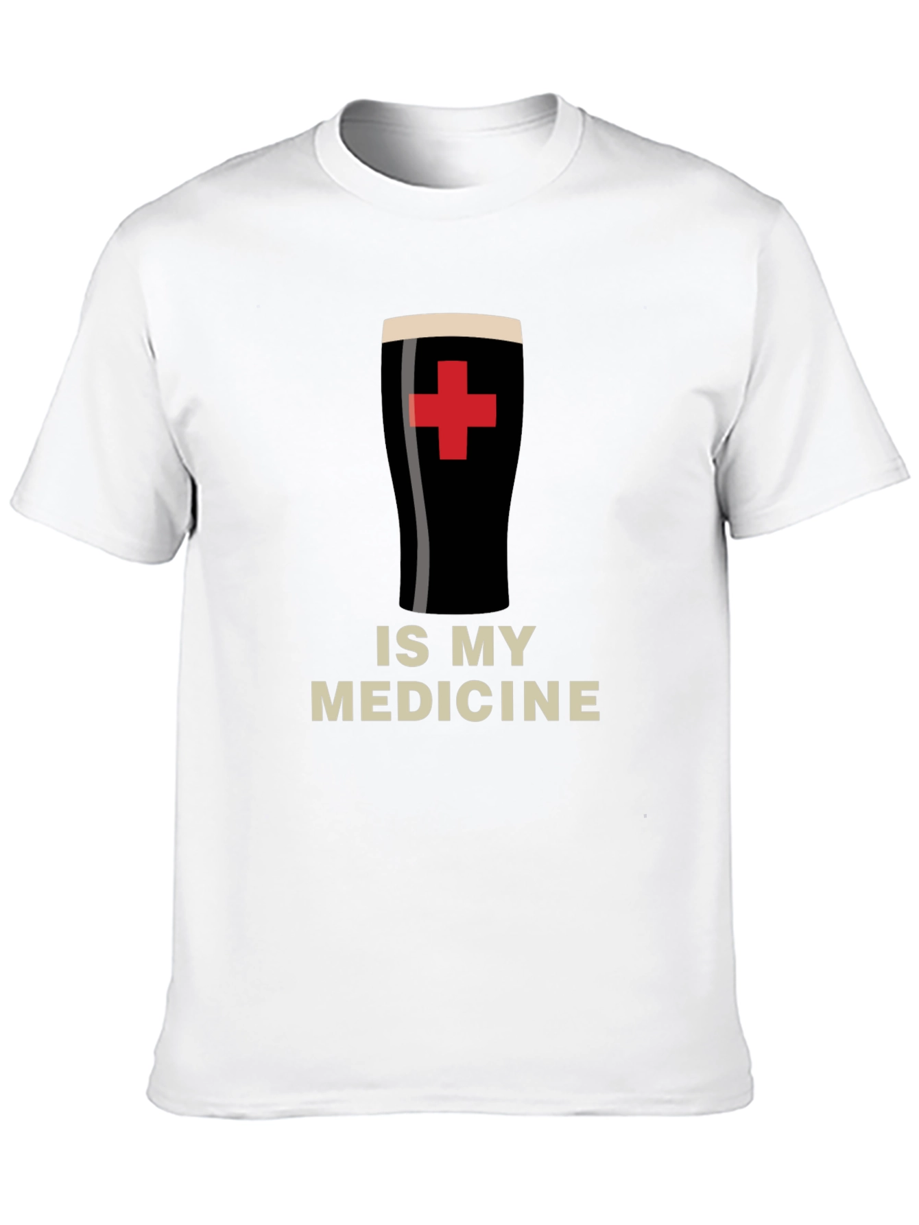Camiseta Negra La Cerveza es mi Medicina