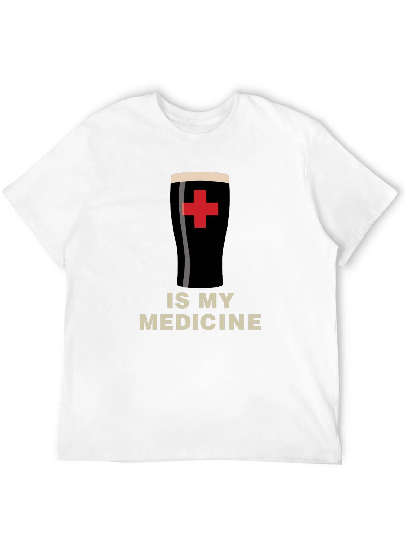 Camiseta Negra La Cerveza es mi Medicina