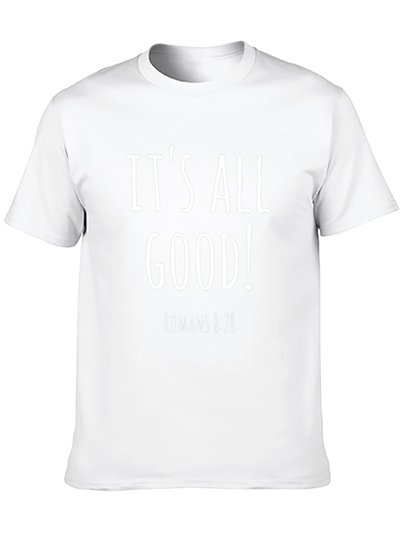 Camiseta Negra Its All Good! Romans 8:28