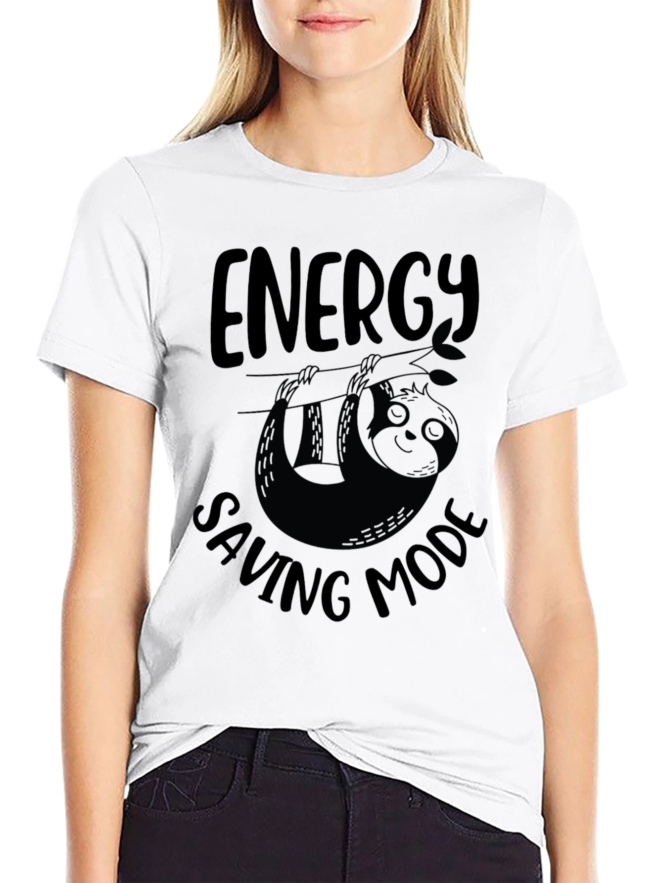 Camiseta Negra: Modo Ahorro de Energía Perezoso