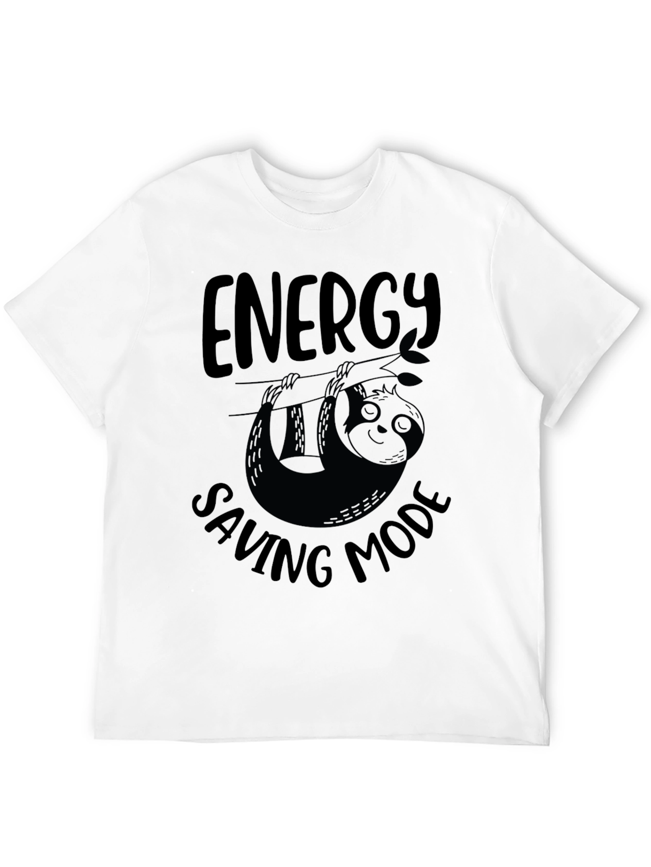 Camiseta Negra: Modo Ahorro de Energía Perezoso