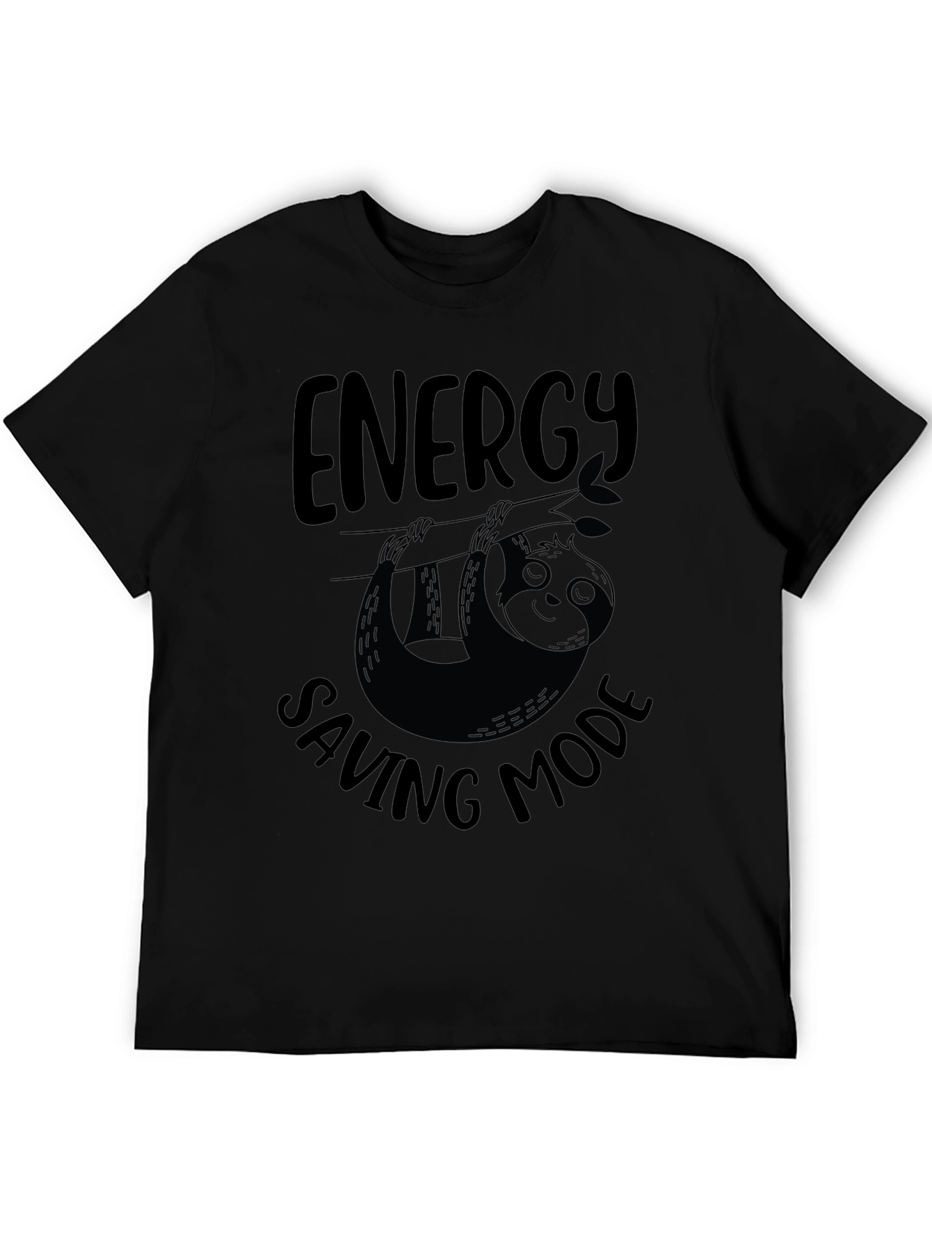 Camiseta Negra: Modo Ahorro de Energía Perezoso