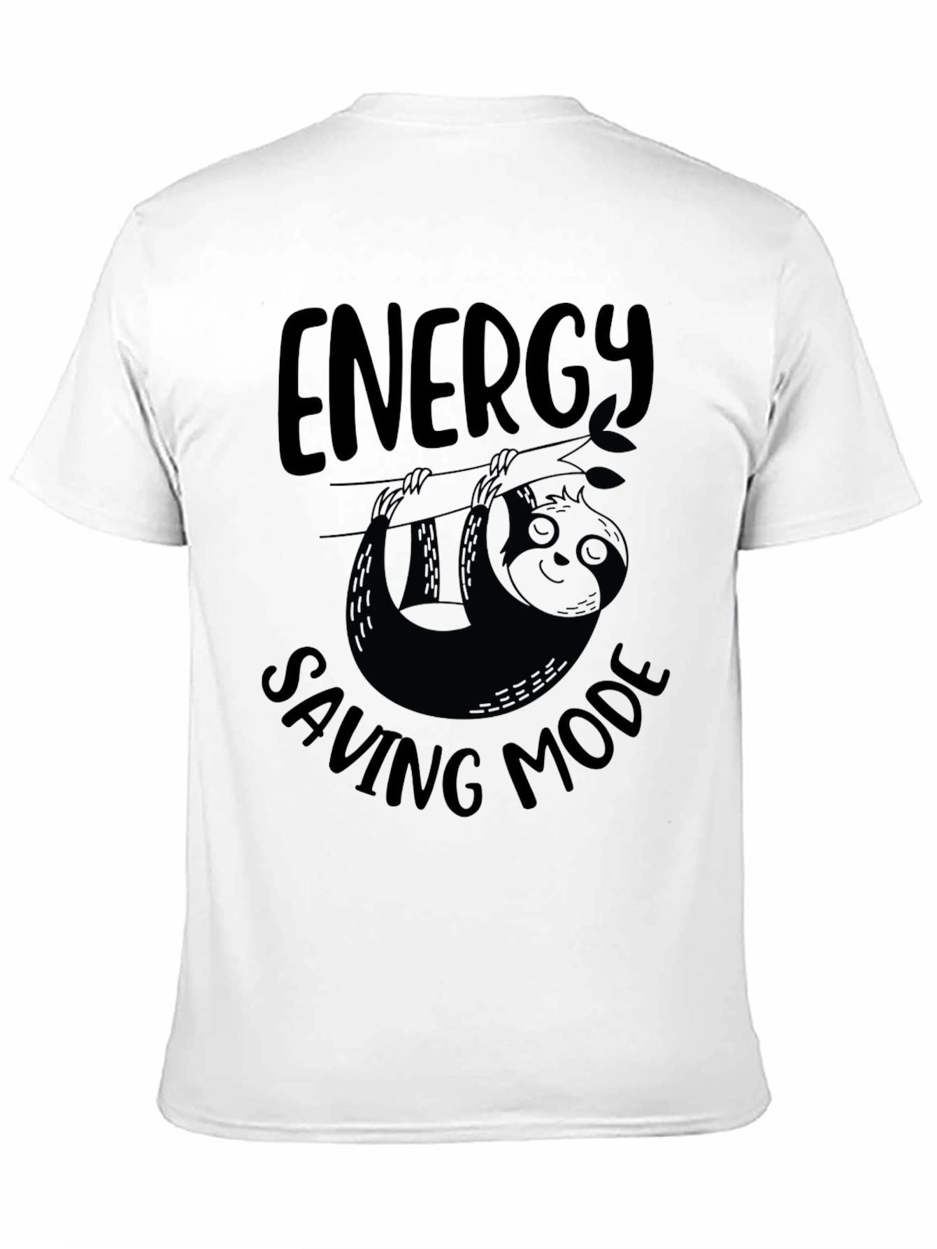 Camiseta Negra: Modo Ahorro de Energía Perezoso