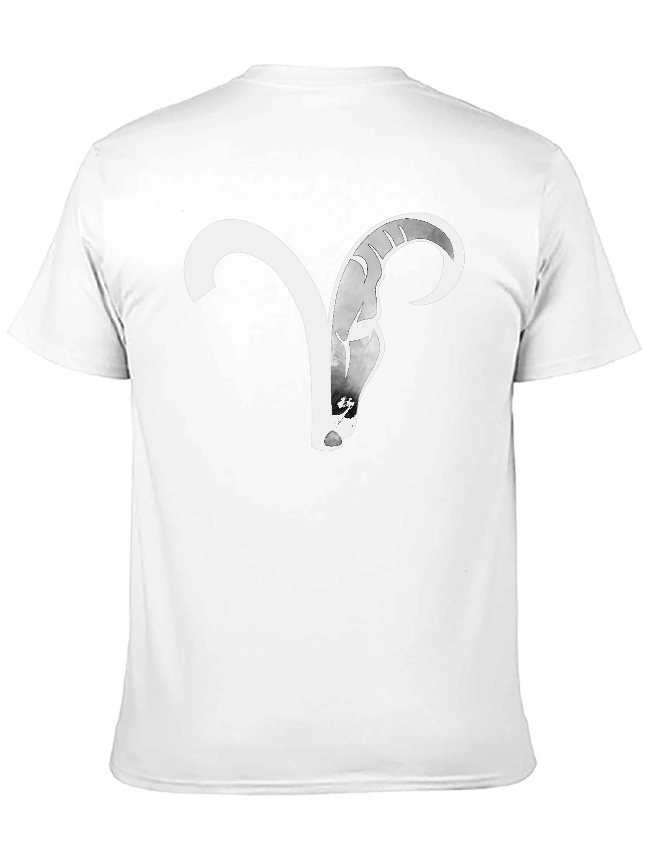 Camiseta Negra Aries Zodiaco Diseño Moderno