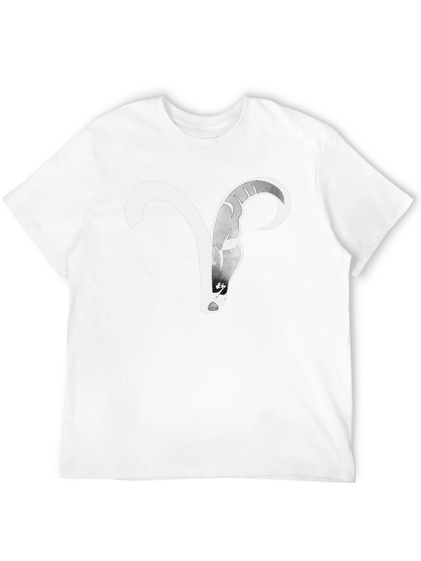 Camiseta Negra Aries Zodiaco Diseño Moderno